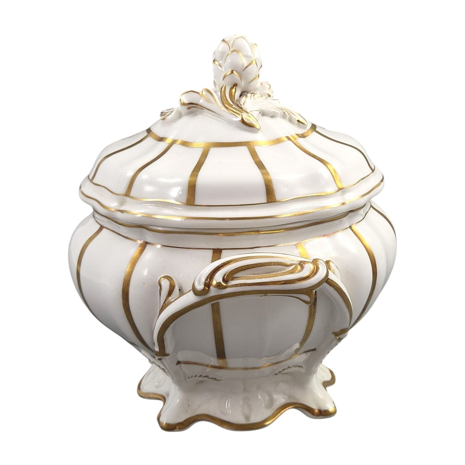 Woonaccessoires Davenport Victoriaans beenderporselein sauskom set, ca. 1845-1860 photo