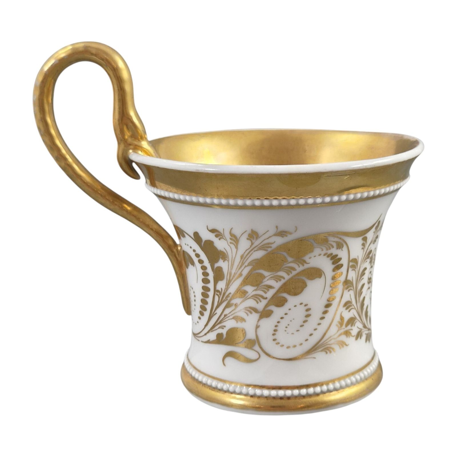 Antiek KPM Berlin verguld porseleinen kop en schotel, ca. 1840 photo Woonaccessoires