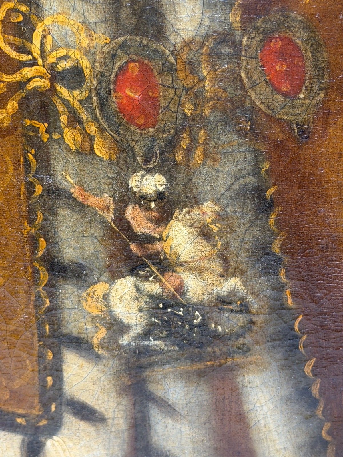 Groot 18e-eeuws olieverfportret van de koninklijke koning Willem III in koninklijke gewaden, de Orde van de Kouseband dragend, naar Godfrey Kneller photo buy