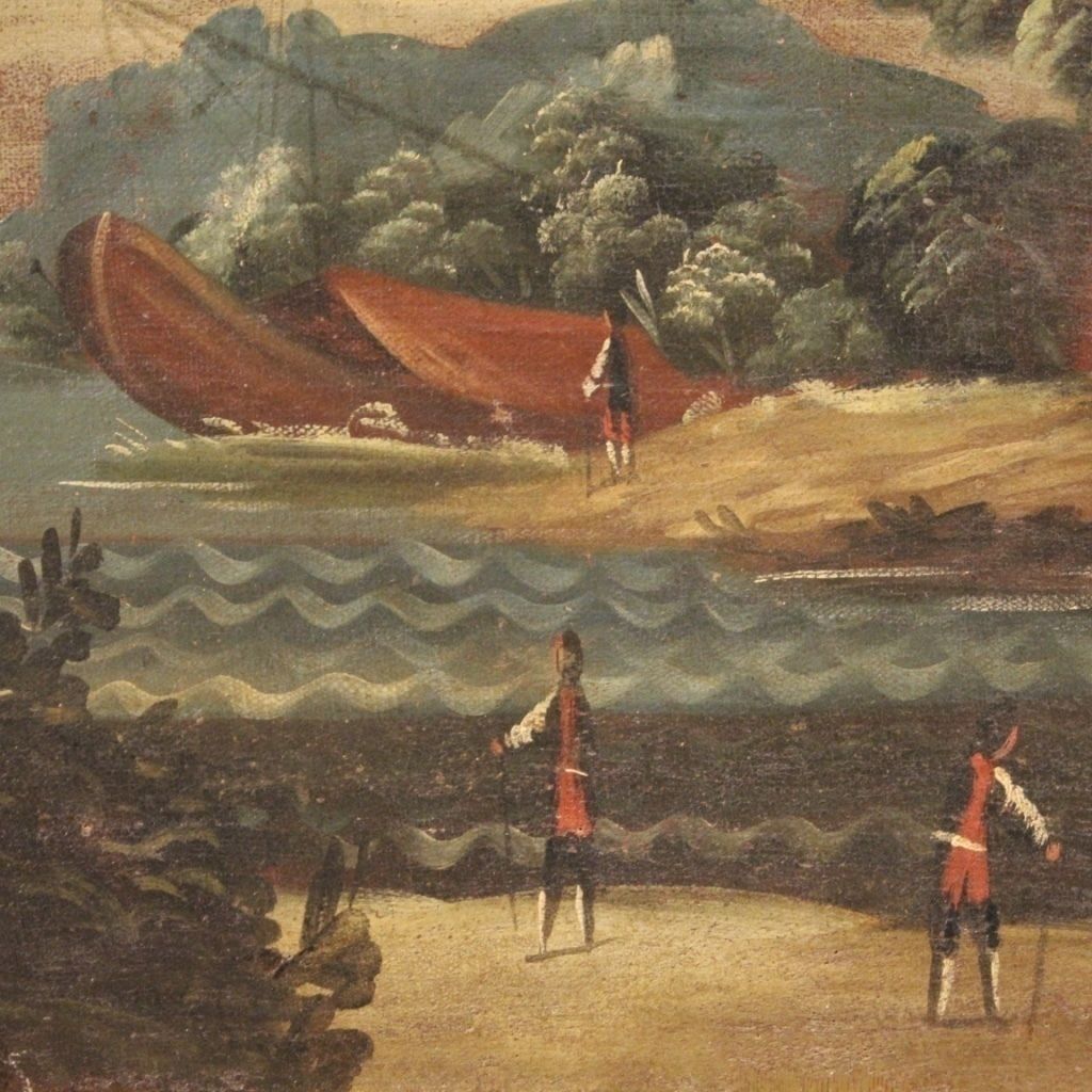 Peinture italienne, marine, XVIIIe siècle photo vinterior