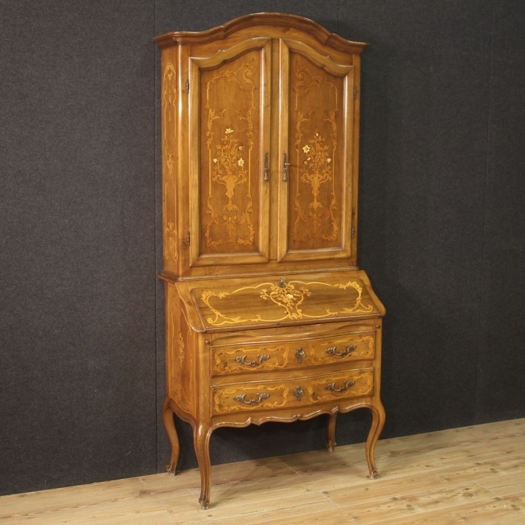 Trumeau italien en bois marqueté, XXe siècle