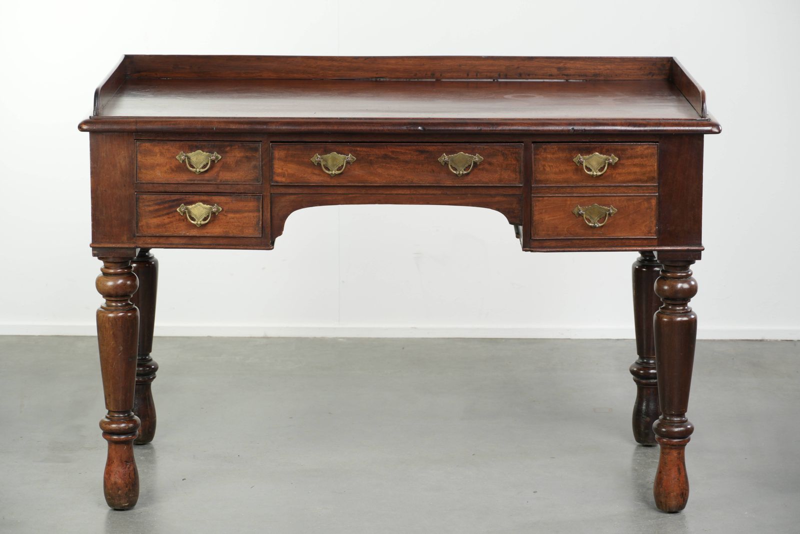 Elegant And Practical Antique English Desk/Writing Table/Side Table From The Mid 19th Century photo furniture