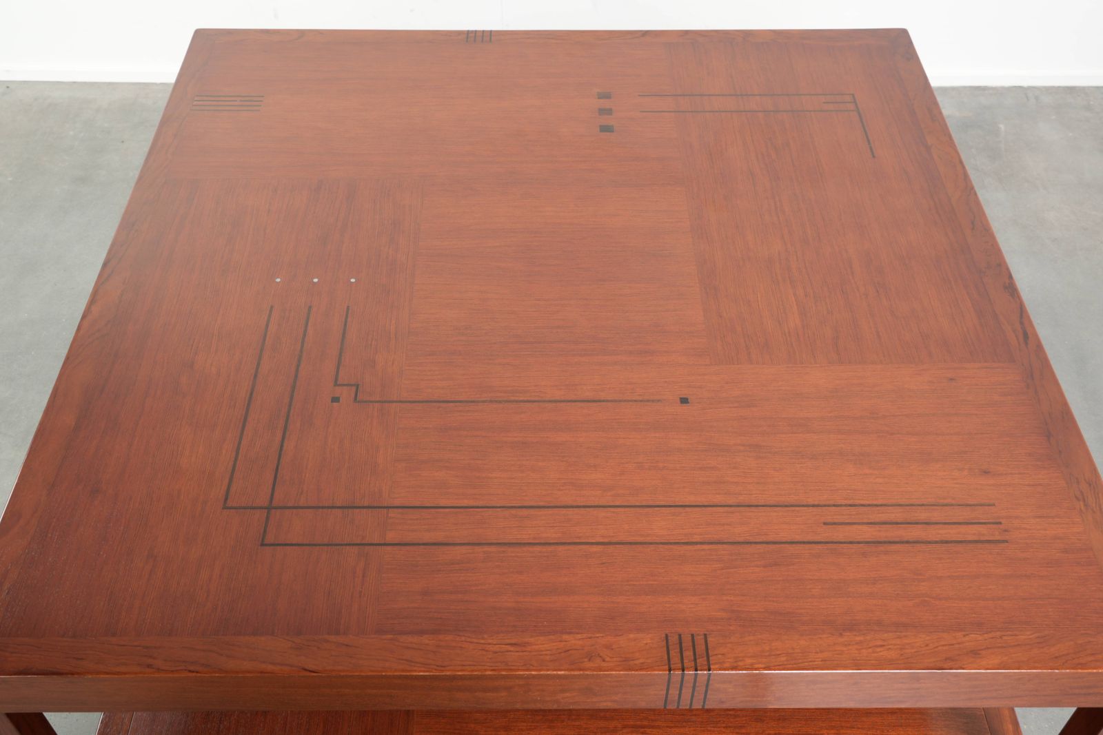 Large Square Art Deco Coffee Table In Good Condition And Rare photo vinterior