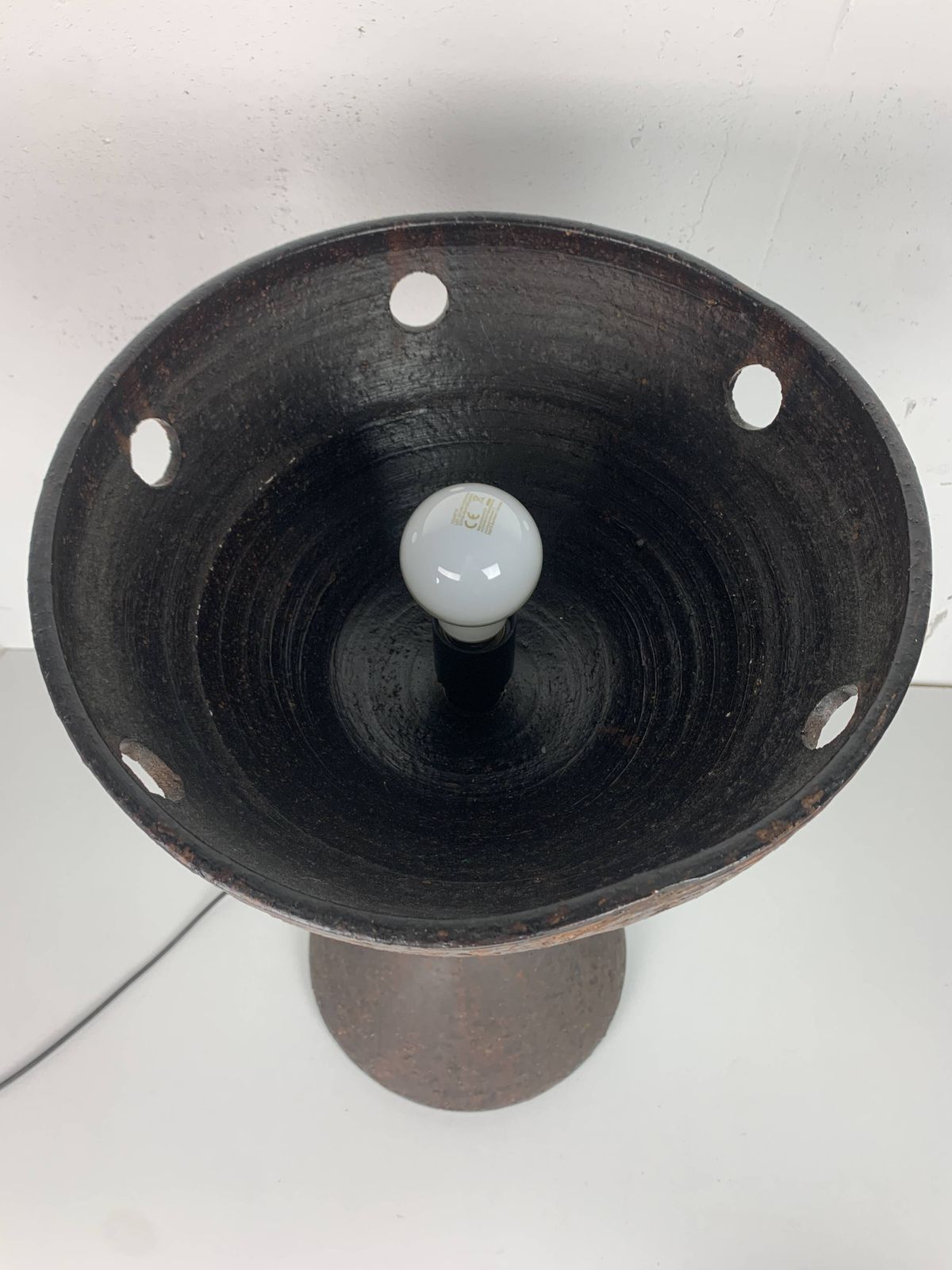 photo furniture Midcentury Brutalist Dutch Ceramic Mushroom Floor Lamp, 1960s