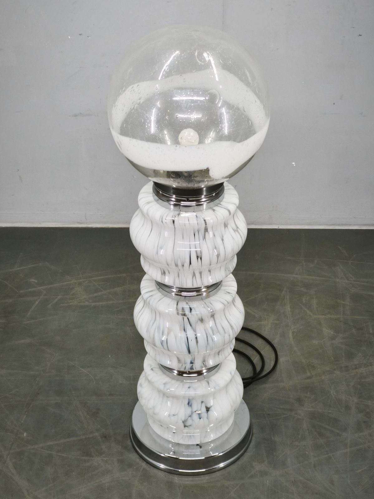 Carlo Nason voor Mazzega, Murano glazen Space Age vloerlamp, Italië, jaren 1970 photo Verlichting