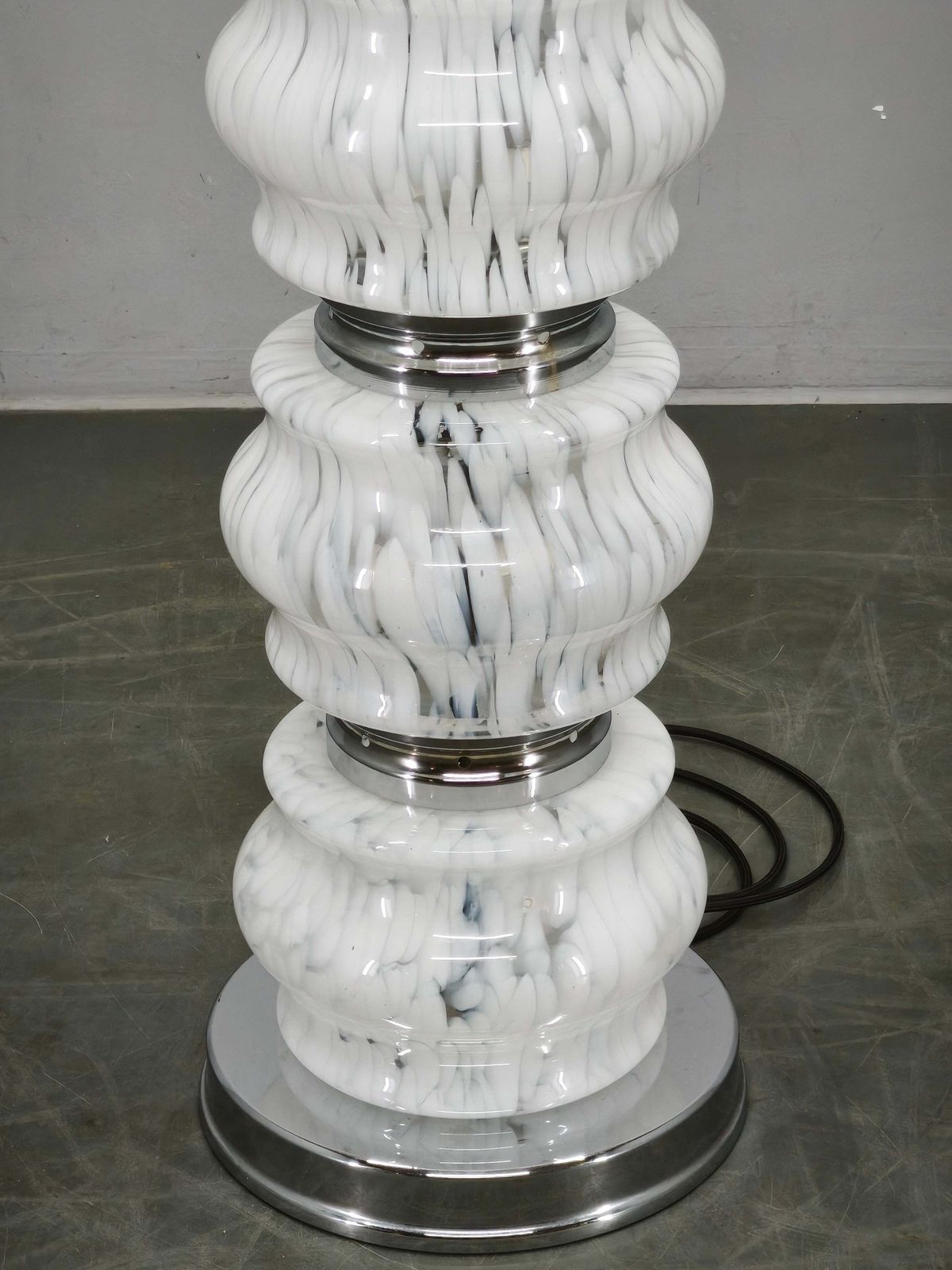 Carlo Nason voor Mazzega, Murano glazen Space Age vloerlamp, Italië, jaren 1970 photo 2612.0