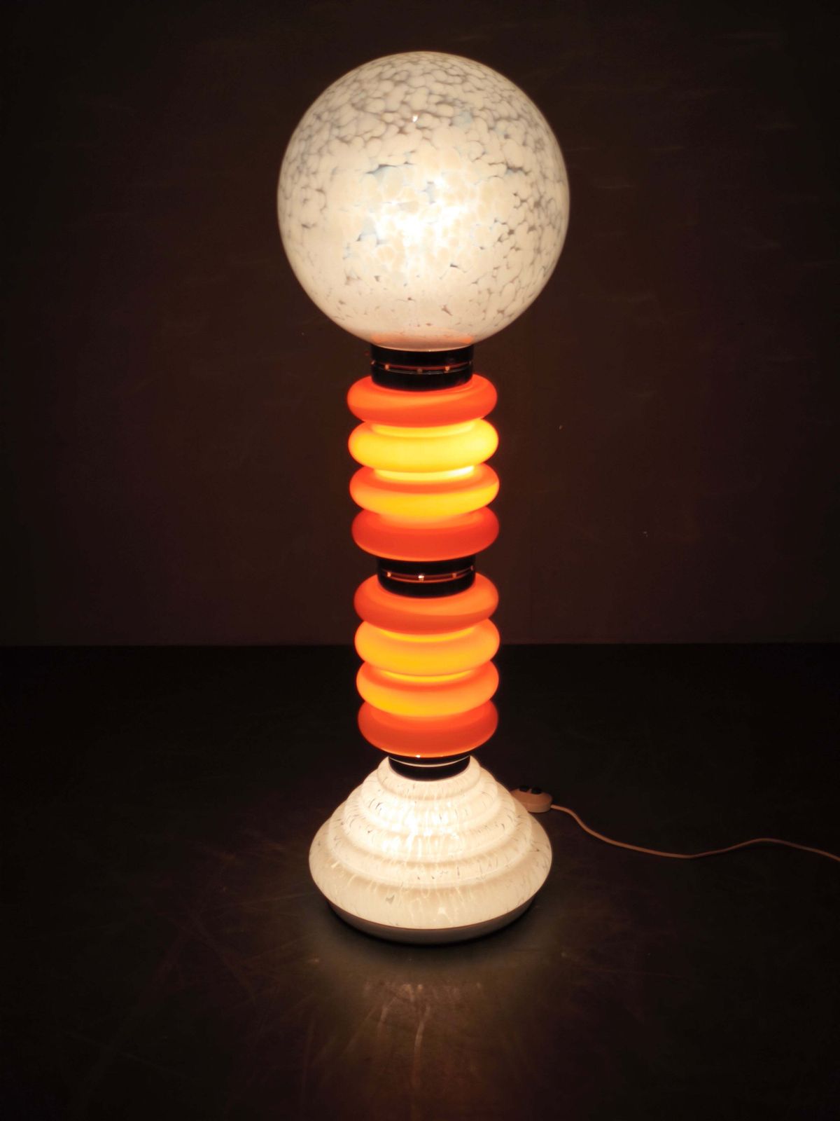Carlo Nason For Mazzega Murano Glass Space Age Floor Lamp, 1970s photo furniture
