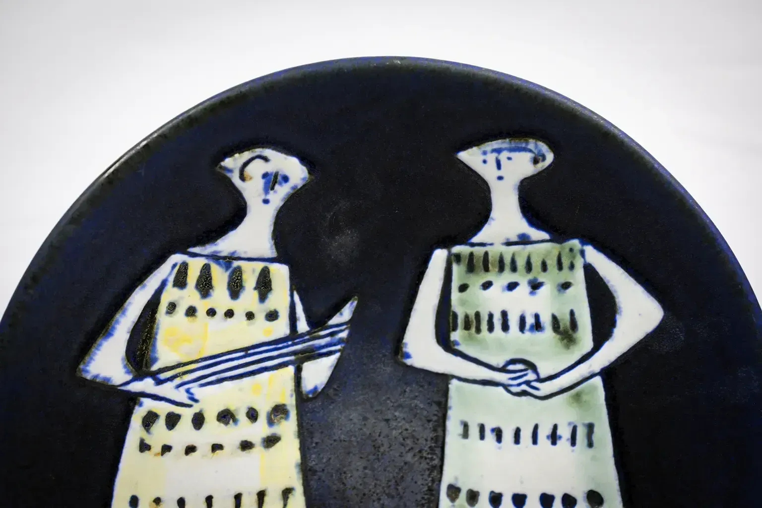 Lisa Larson - Geglazuurd keramisch bord "Variety" voor Gustavsberg, Zweden, ca. 1956 photo buy