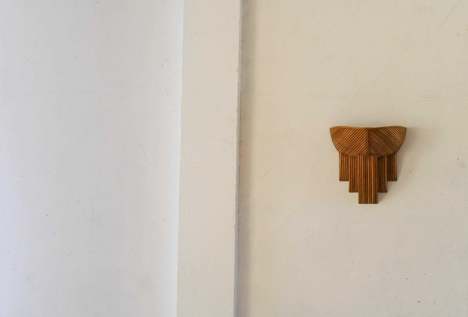 Rattan Modern Wall Lamp Barbra photo for sale