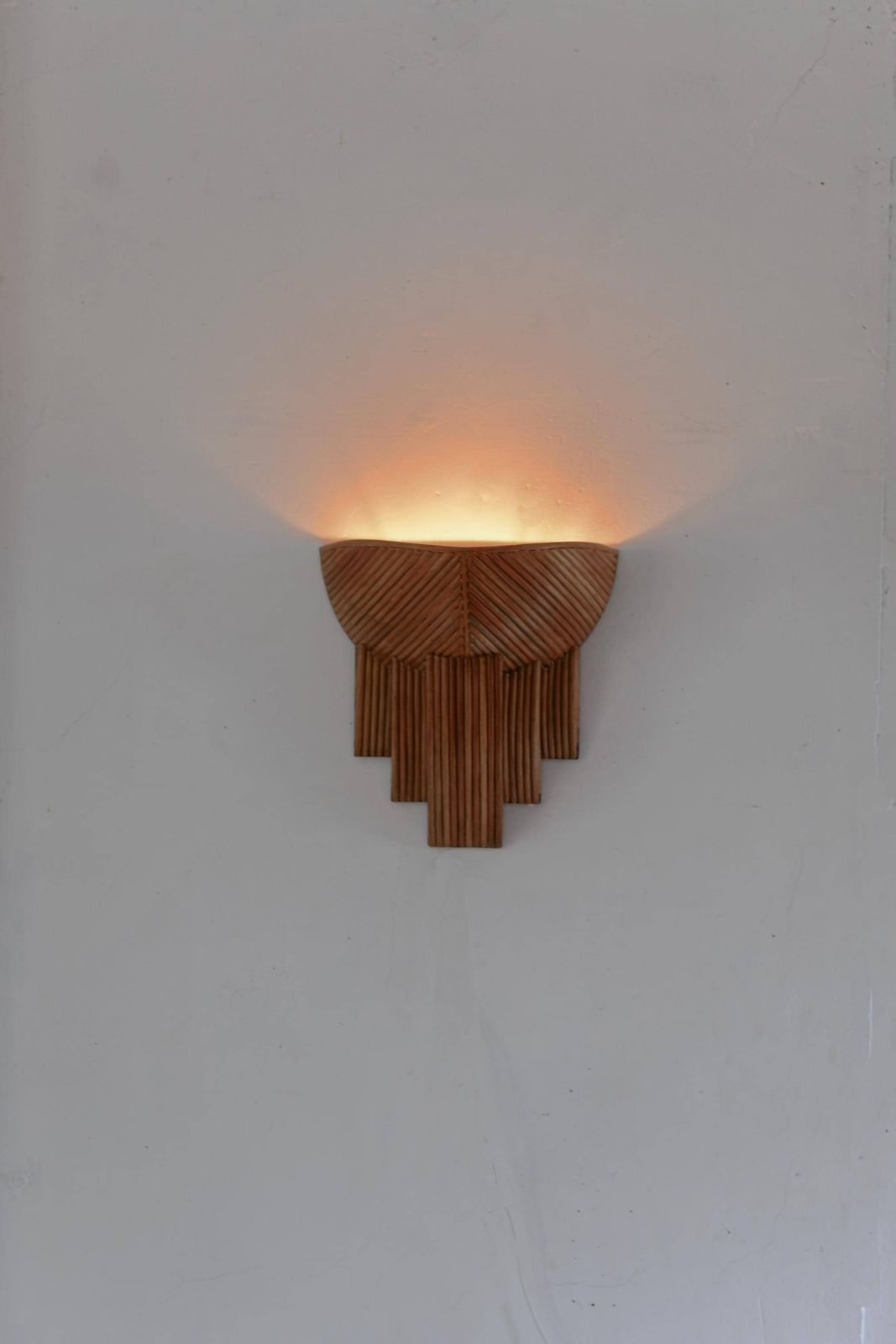 Rattan Modern Wall Lamp Barbra photo Verlichting