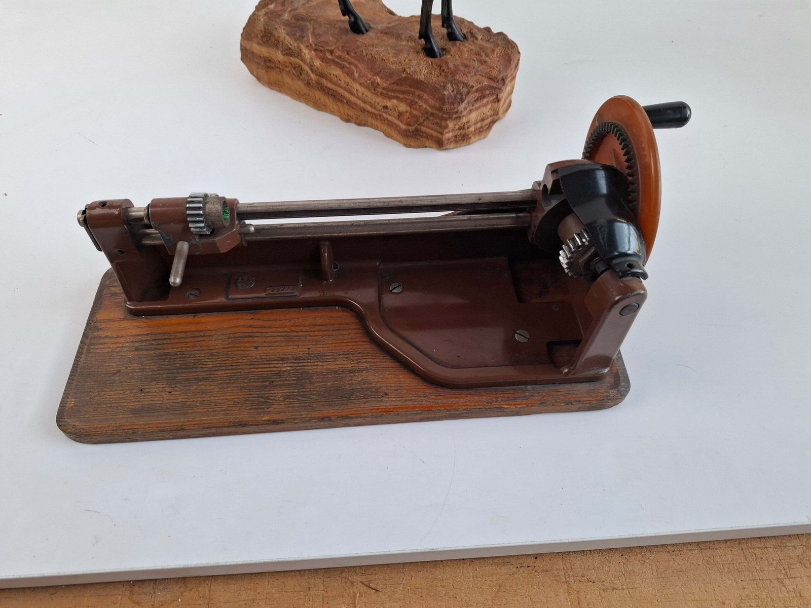 Sellier & Bellot Antique Mechanical Pencil Sharpener, Czechoslovakia, Midcentury photo buy