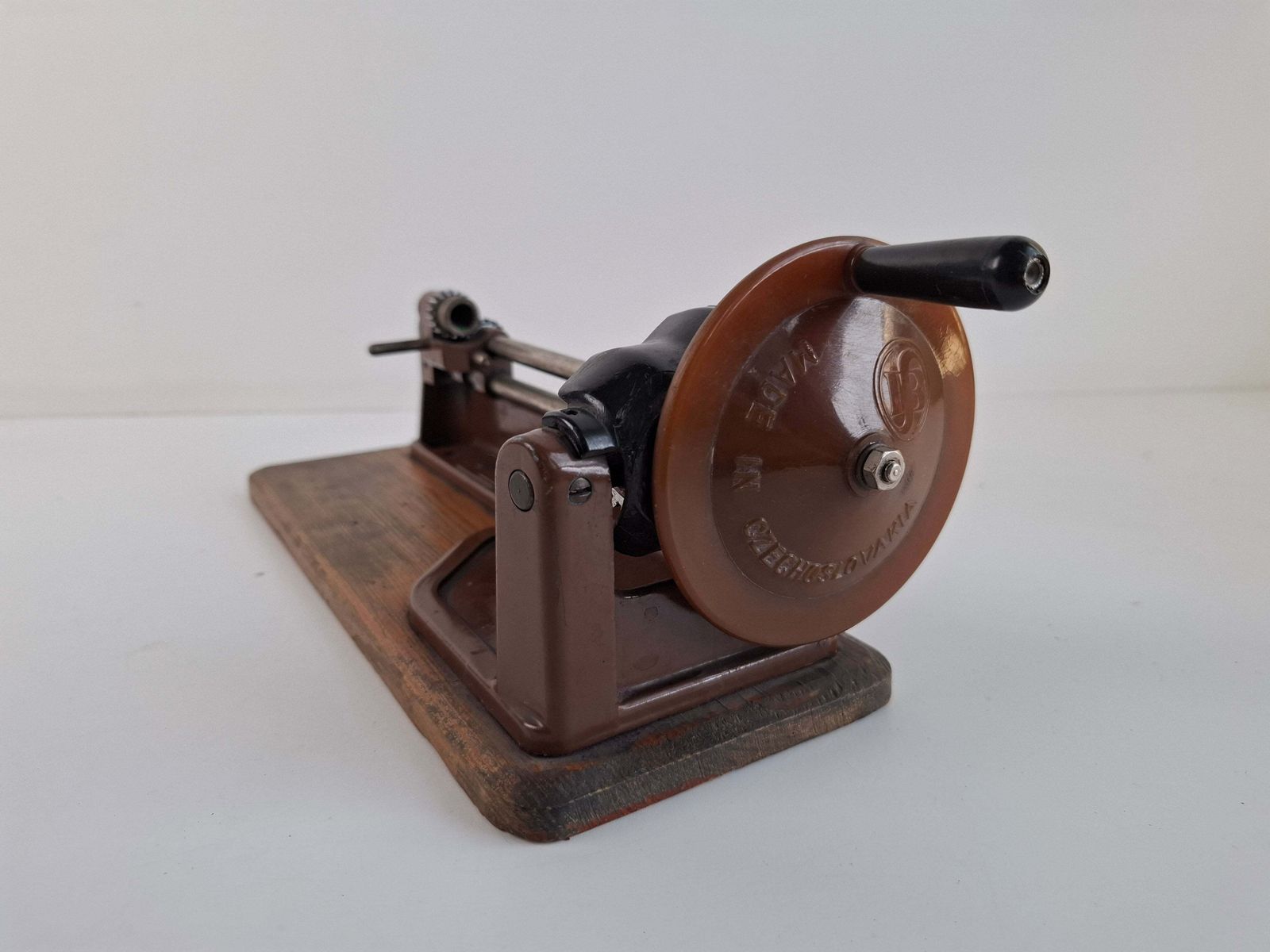 photo for sale Sellier & Bellot Antique Mechanical Pencil Sharpener, Czechoslovakia, Midcentury