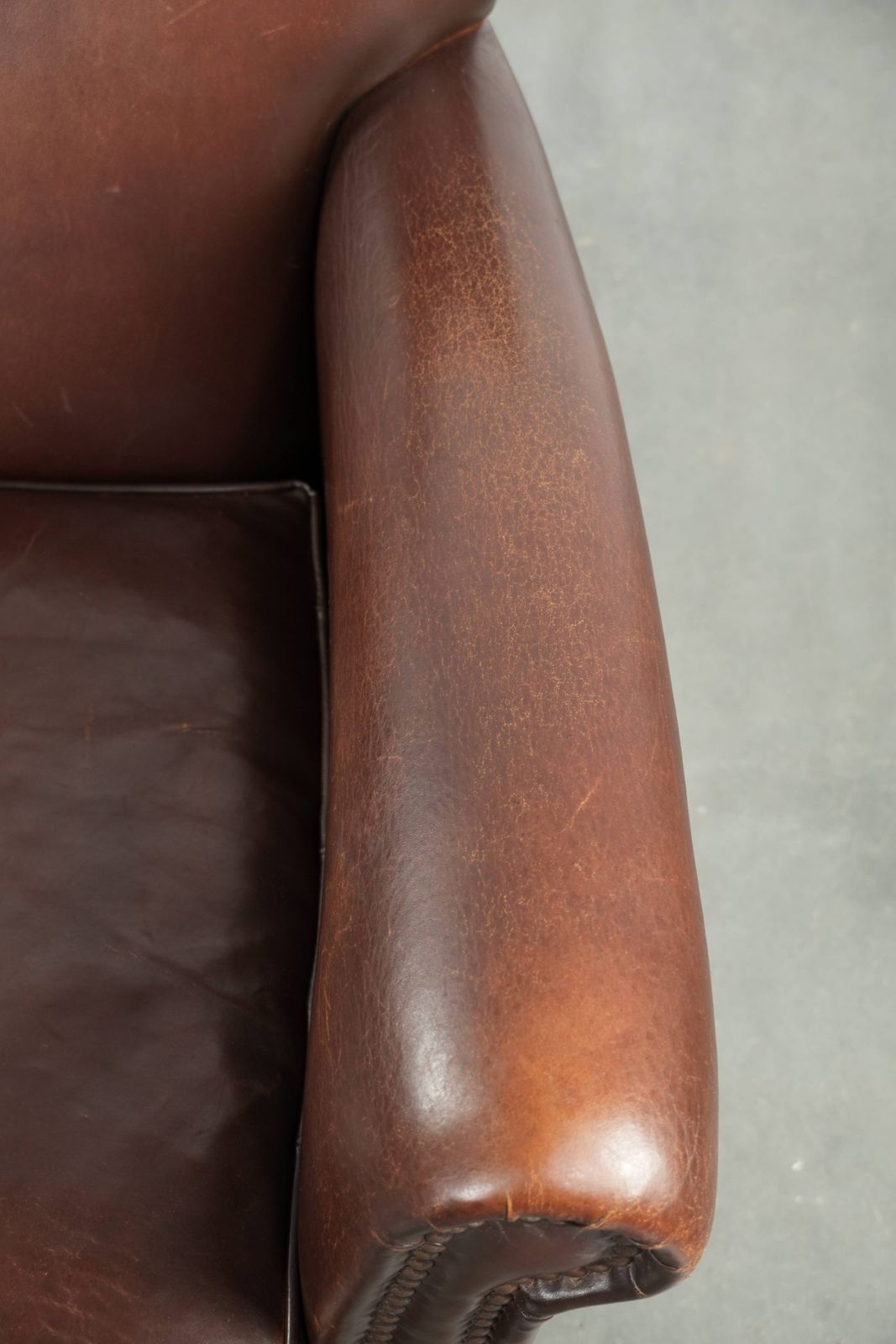 Comfortable Sheepskin Armchair With Character And A Good Dose Of Elegance photo vintage
