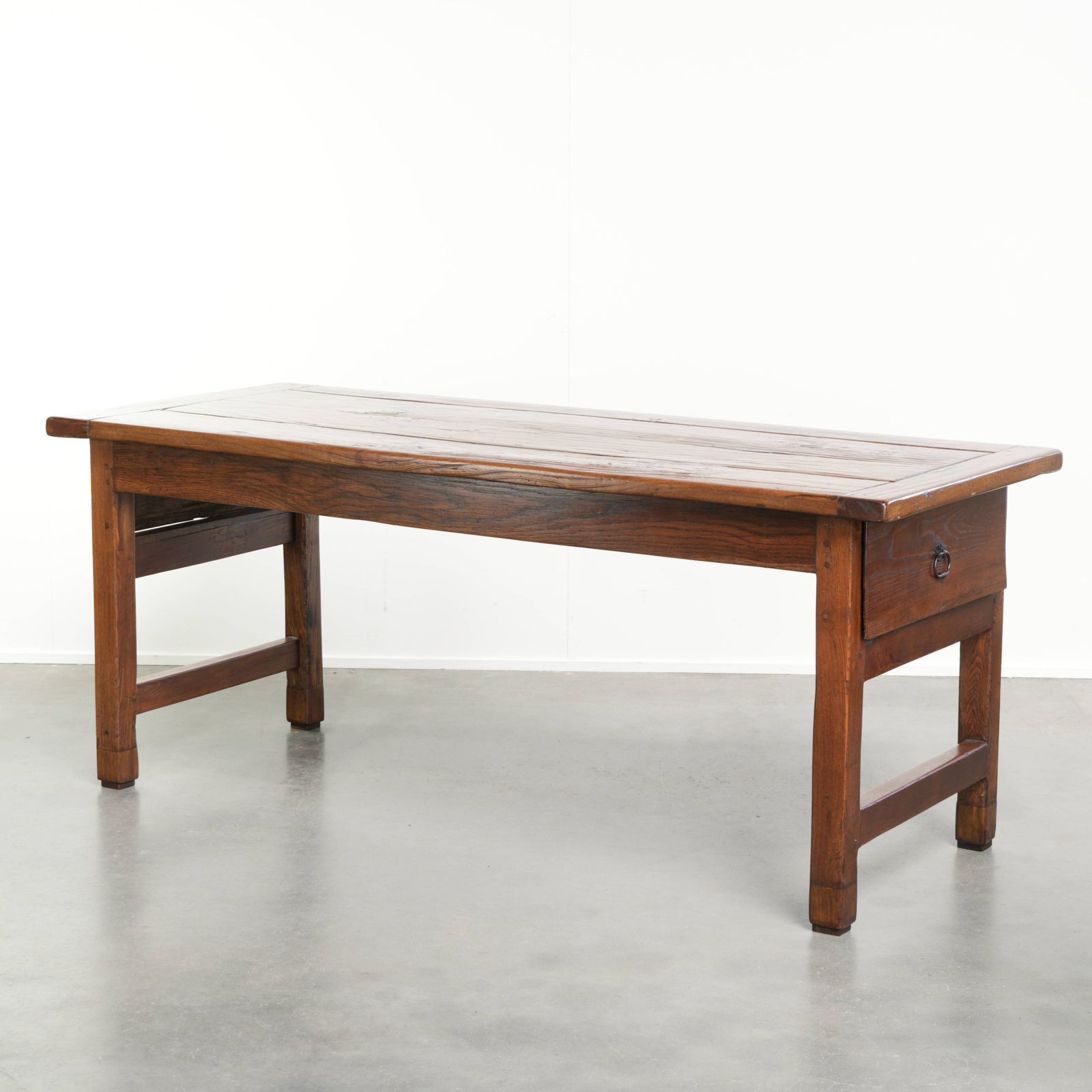Beautiful Antique French Farmers Oak Dining Table For 4 To 6 People From The 18th Century