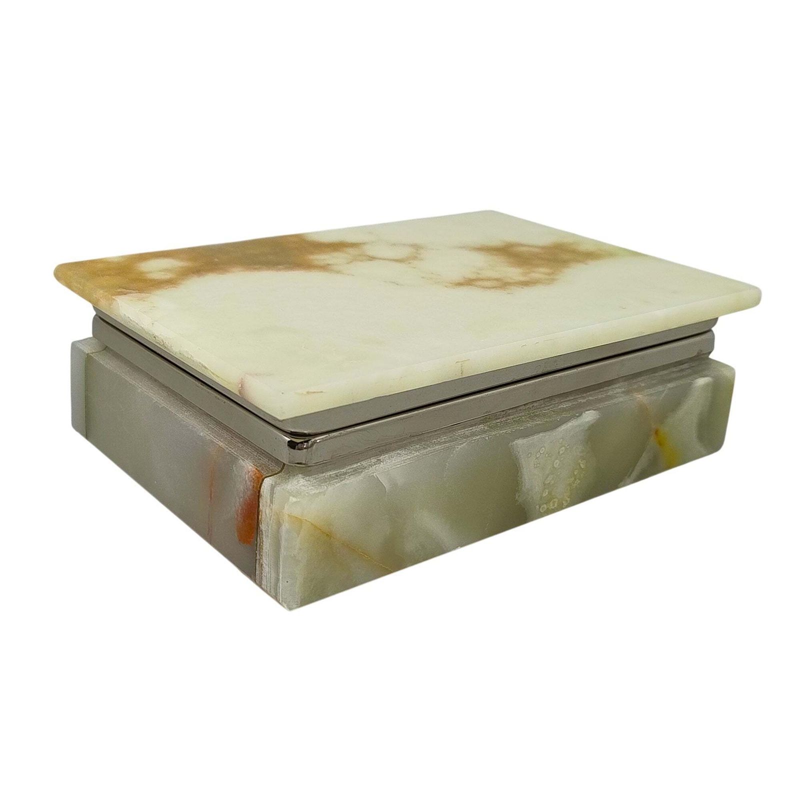 Ca. jaren 1960, bijzondere doos in onyx. Made In Italy