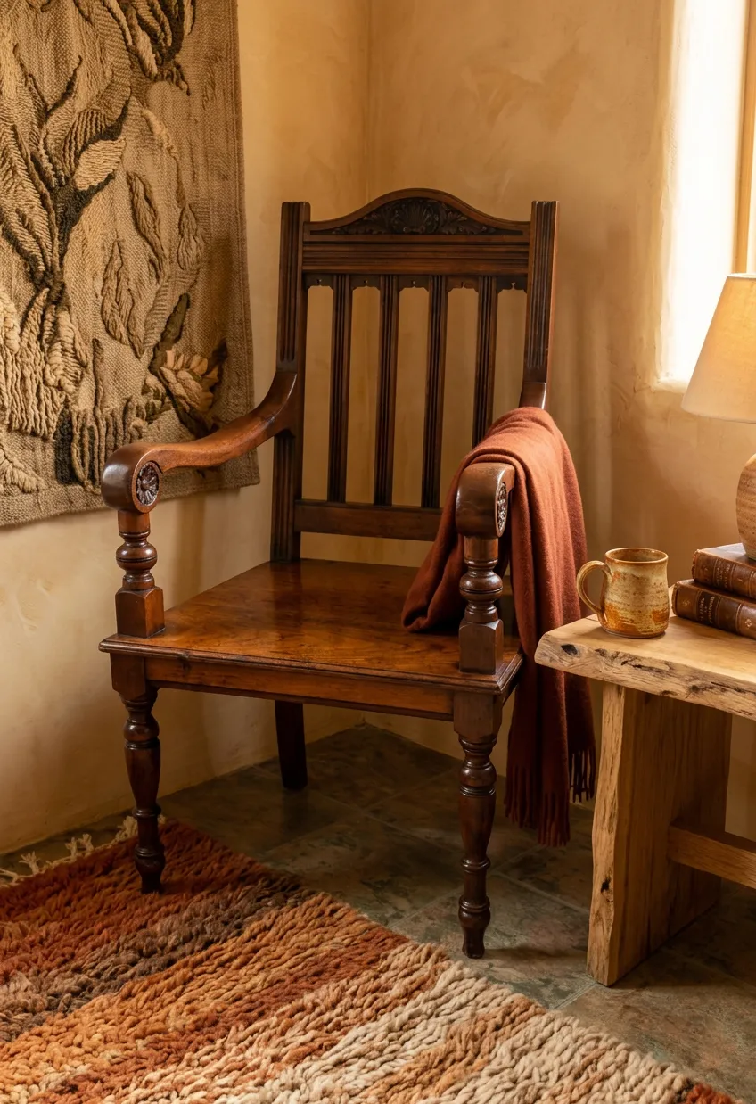 Victorian Mahogany Hall Elbow Chair With Beautiful Patina photo Furniture