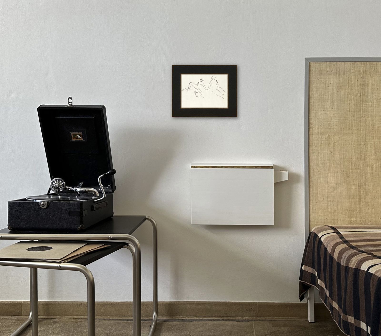 Fijne pen en inkt naaktstudie van een vooraanstaand Brits modernist photo for sale