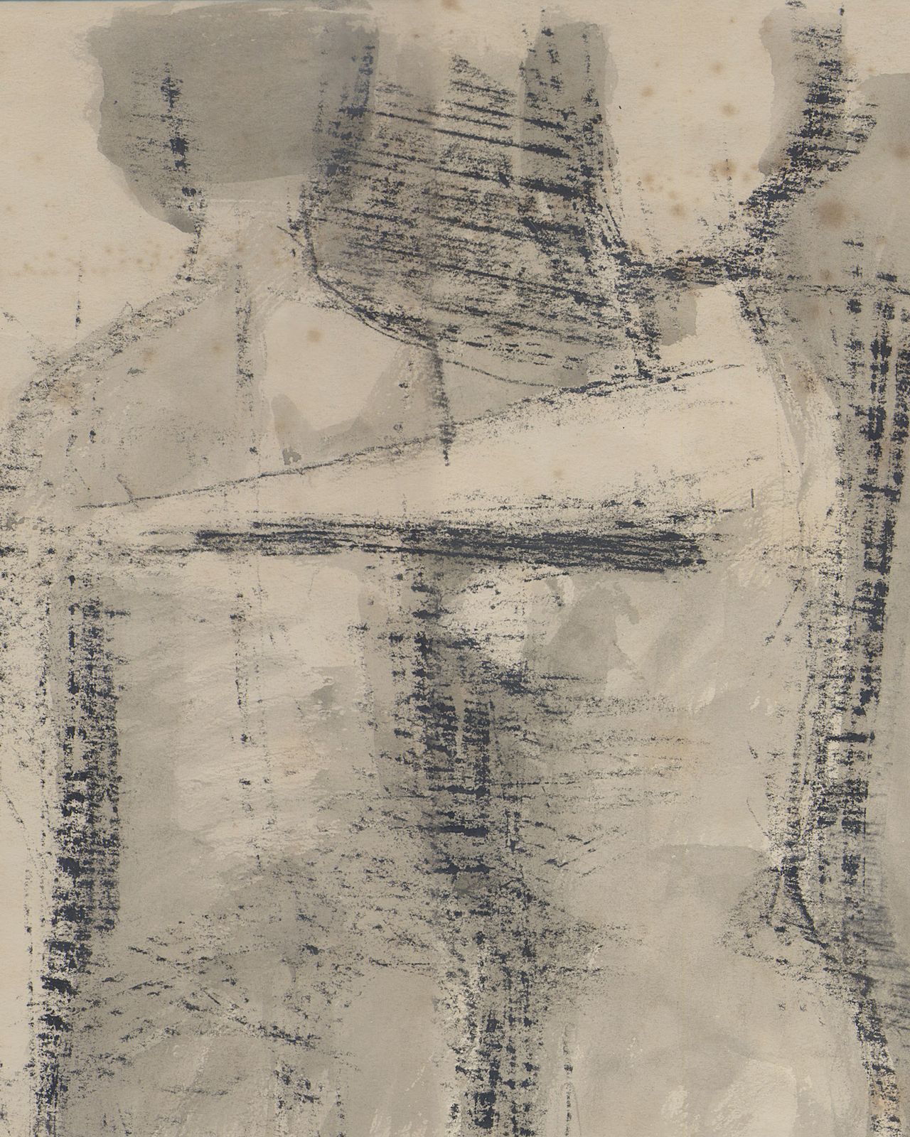 Karakteristieke tekening van Henry Cliffe, ingelijst, 1954 photo Kunst