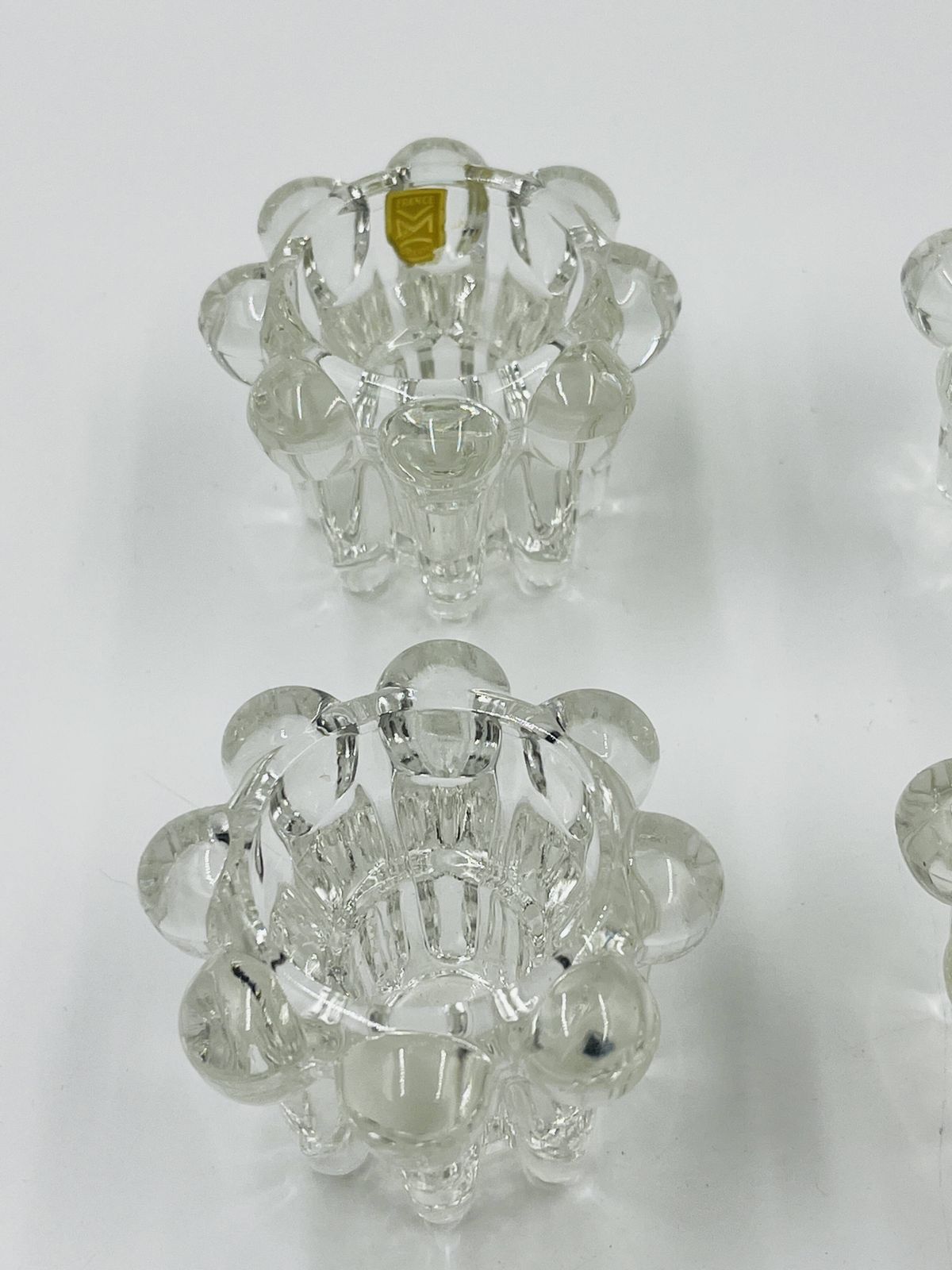 Set Of 6 Vintage Flower Candle Holders By Vmc Reims   1960s photo Home Decor