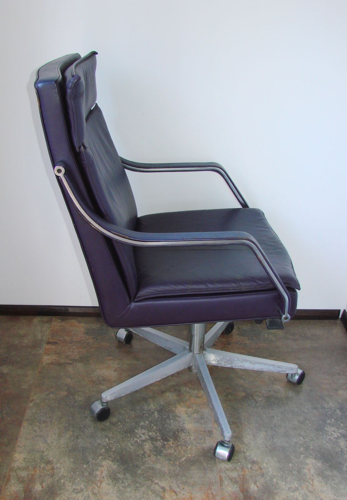 Rudolf Bernt Glatzel, Leren Fauteuil voor W. Knoll, jaren 1980 photo vintage