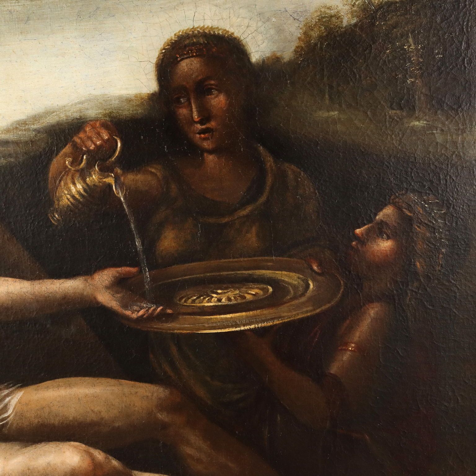 Peinture Amour et Psyché, huile sur toile, Italie, XVIIIe siècle photo vinterior