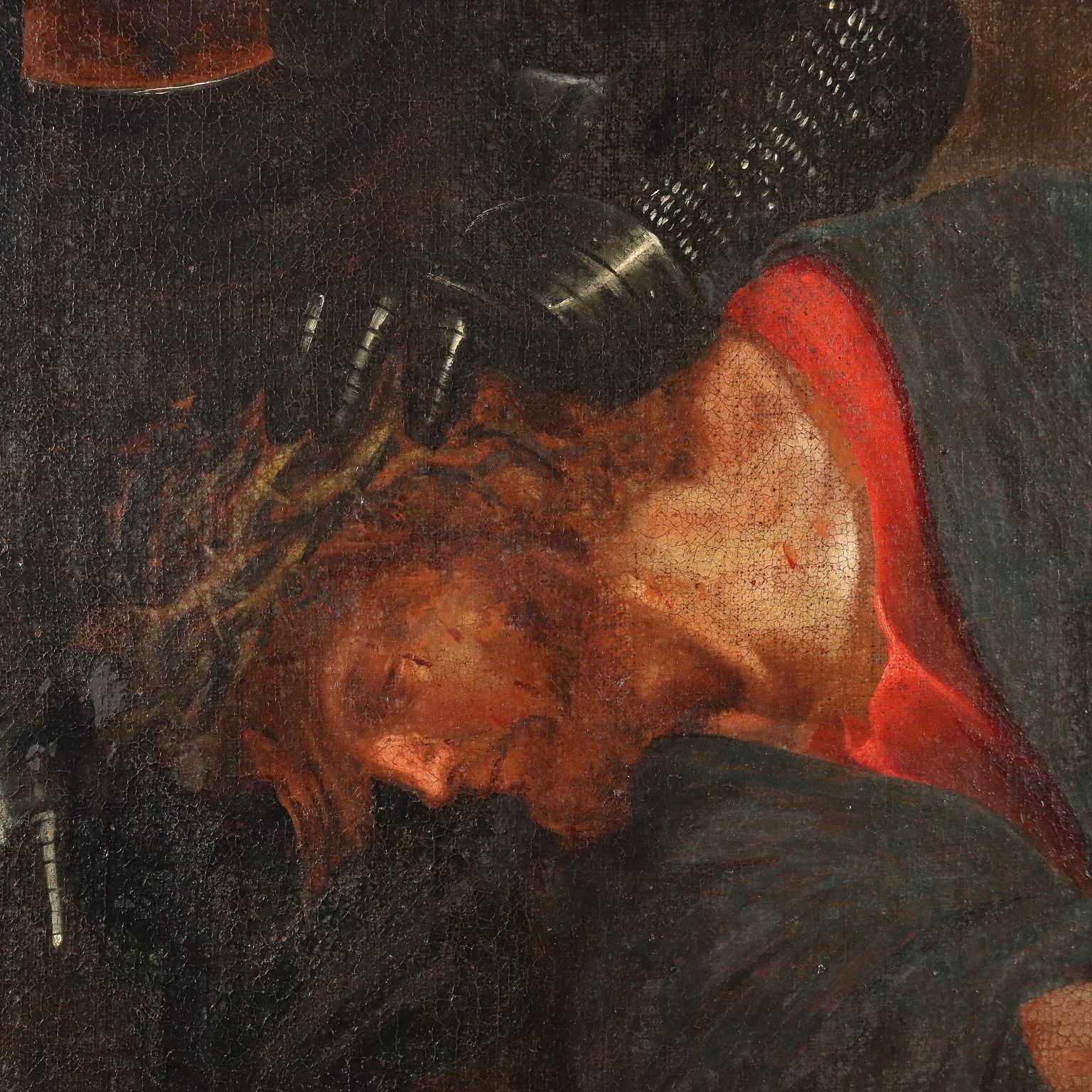 Religious Subject Oil On Canvas Italy XVII Century photo for sale