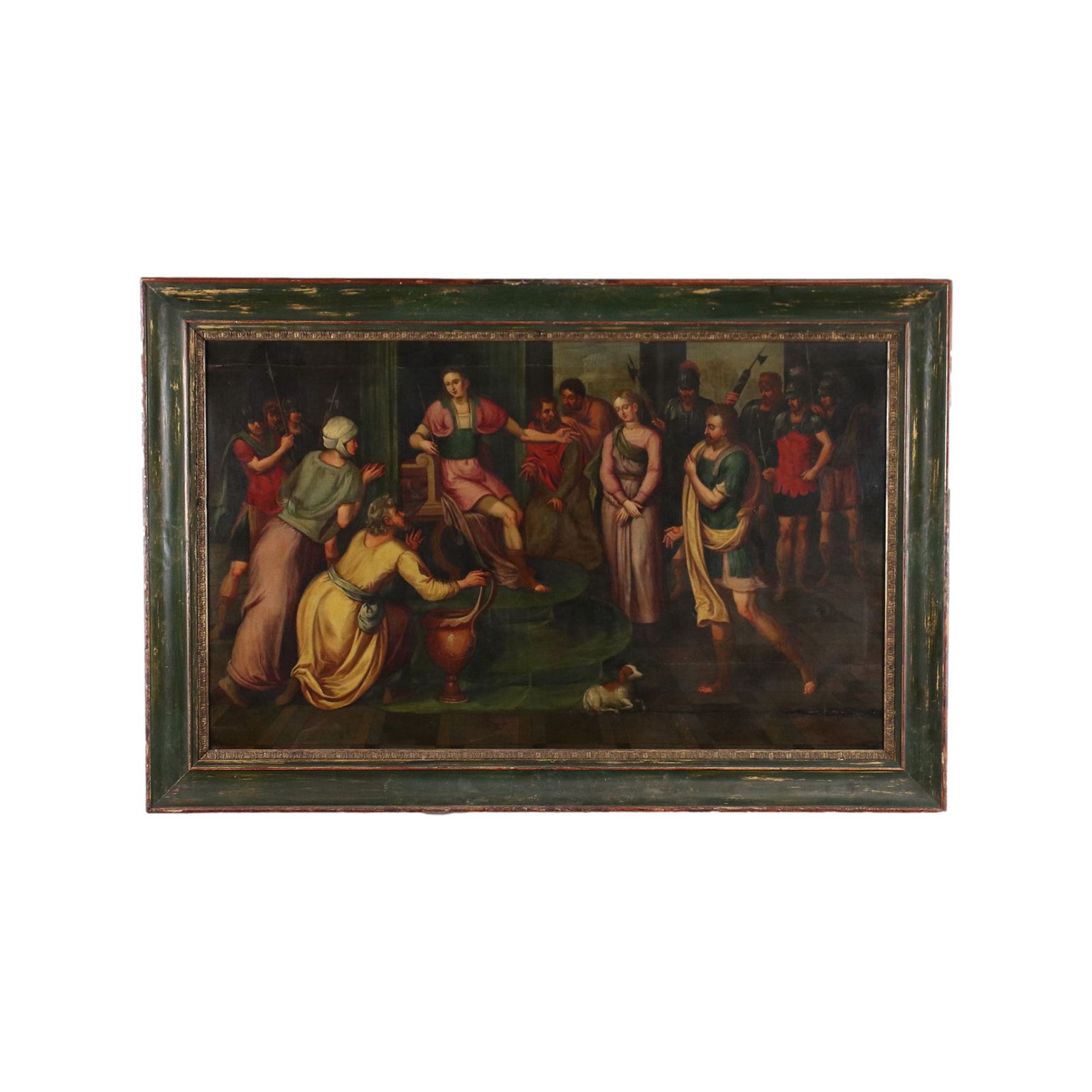 La Continence de Scipion, huile sur toile, Italie, XVIIe siècle