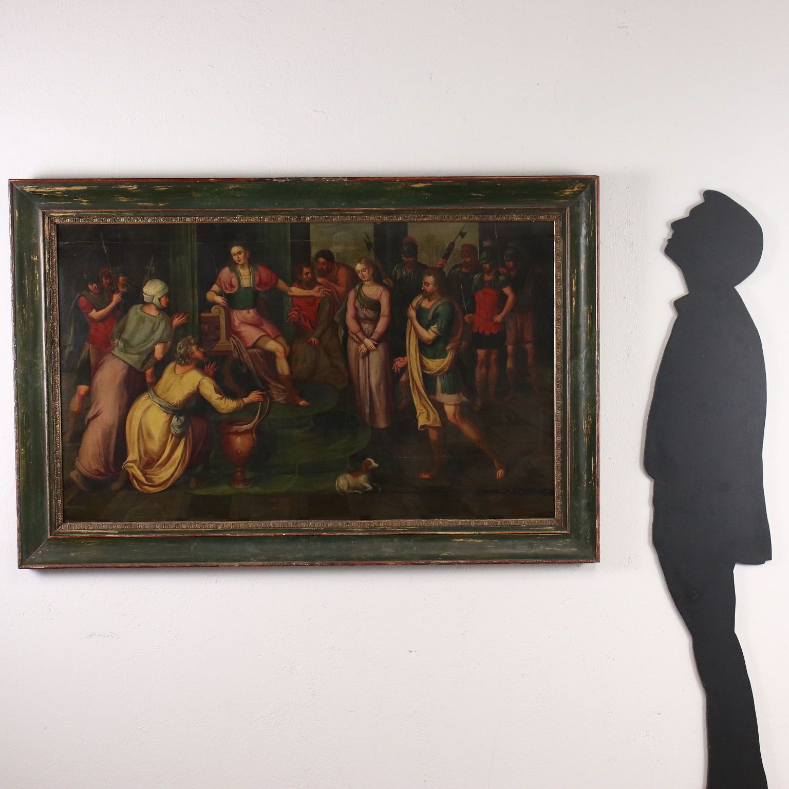 La Continence de Scipion, huile sur toile, Italie, XVIIe siècle photo furniture