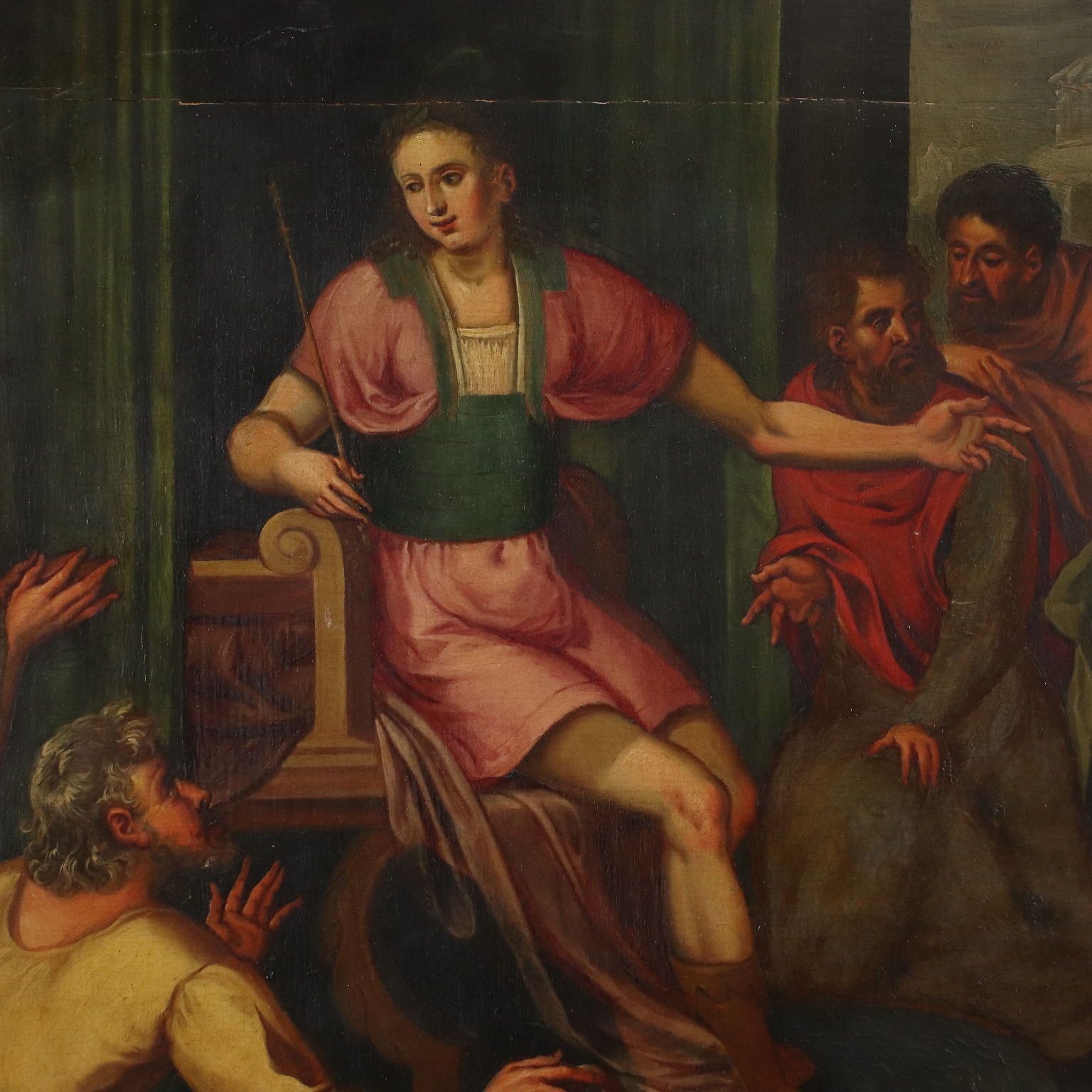 La Continence de Scipion, huile sur toile, Italie, XVIIe siècle photo buy