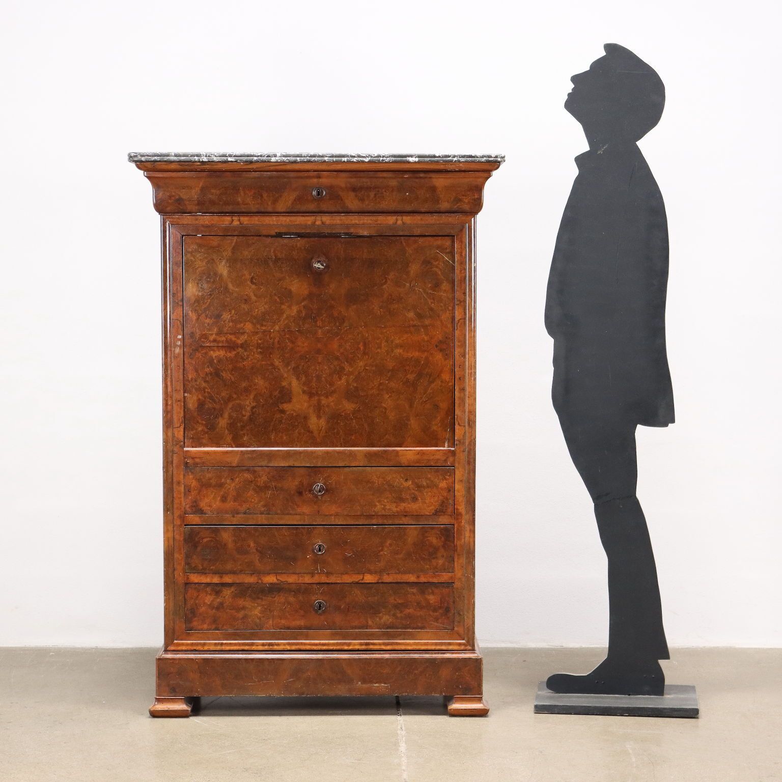 Secrétaire éclectique en noyer, France, XIXe siècle photo furniture