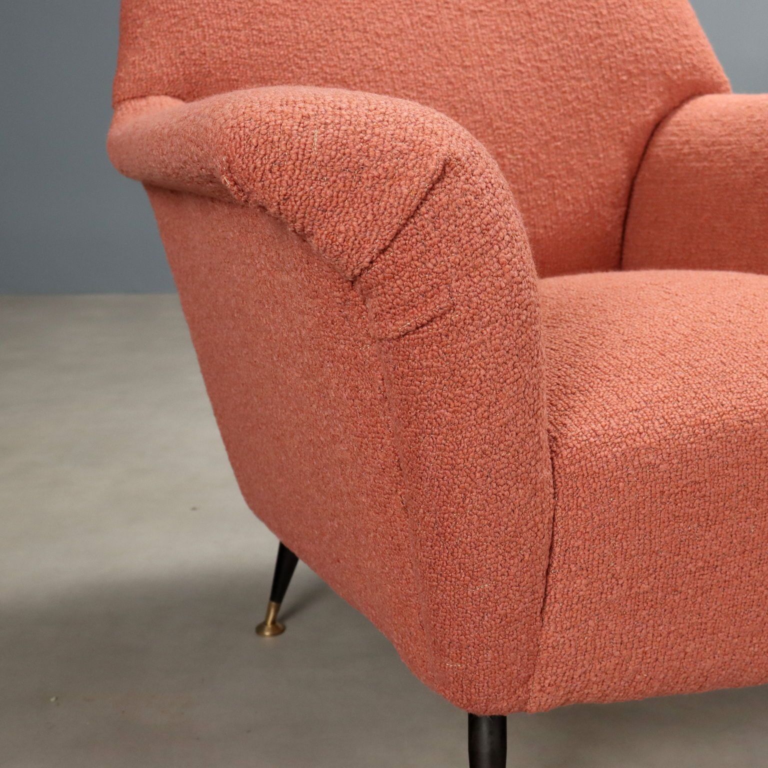 Fauteuils vintage en velours et métal, Italie, années 1950-1960 photo buy