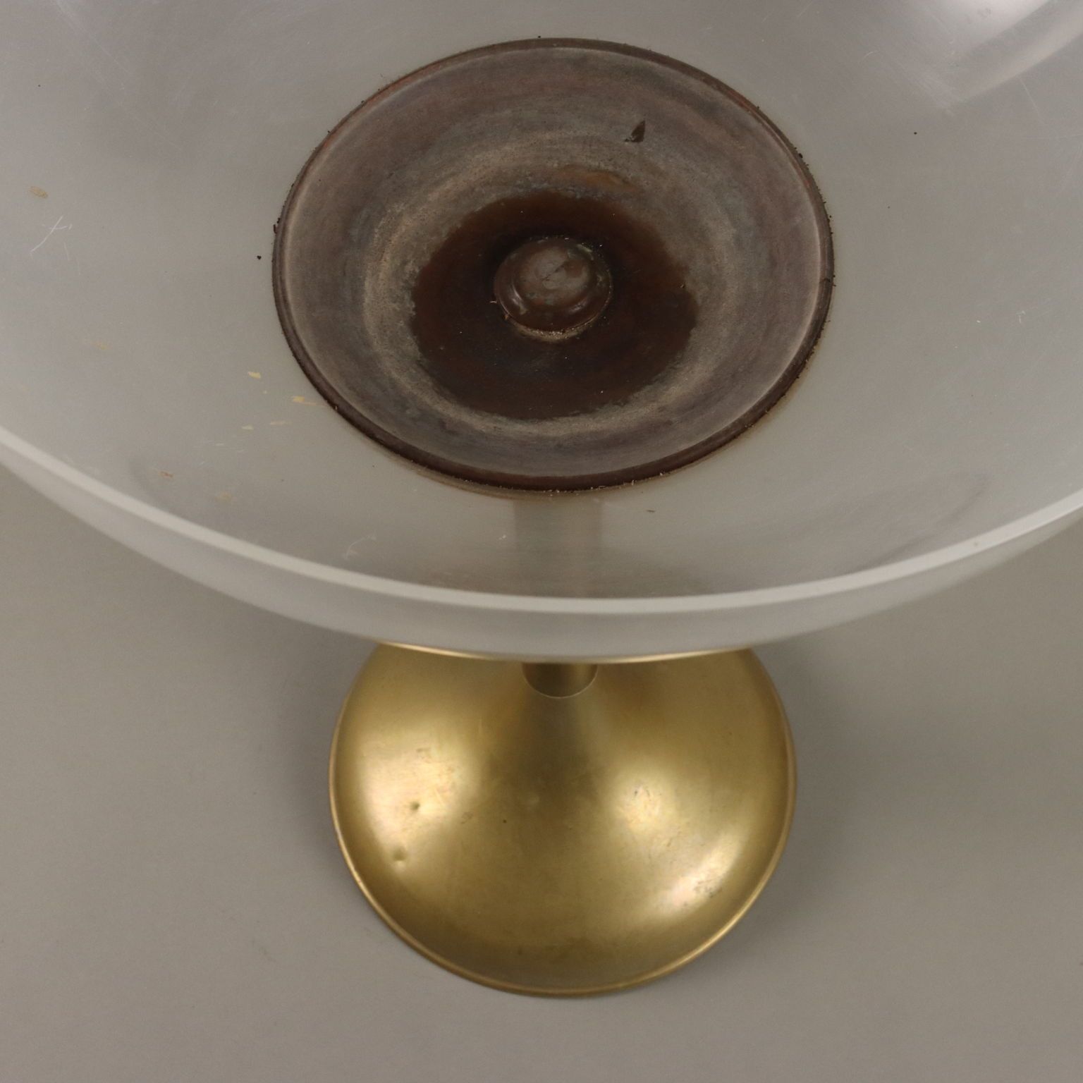 Vintage Champagne Bucket Brass Plexiglas Europe 1970s photo vintage