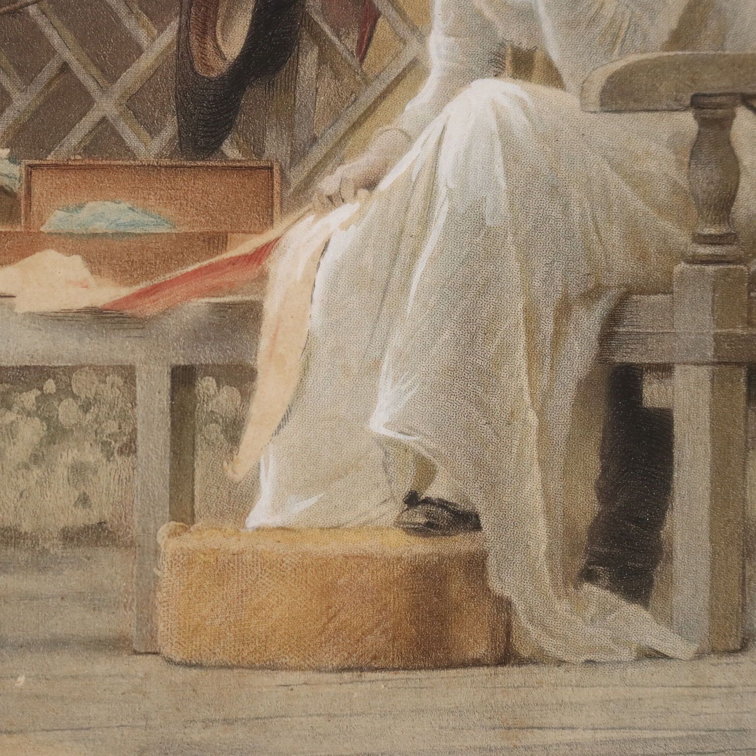 Lithographies en couleur d'époque signées Marcus Stone, XIXe siècle photo vinterior