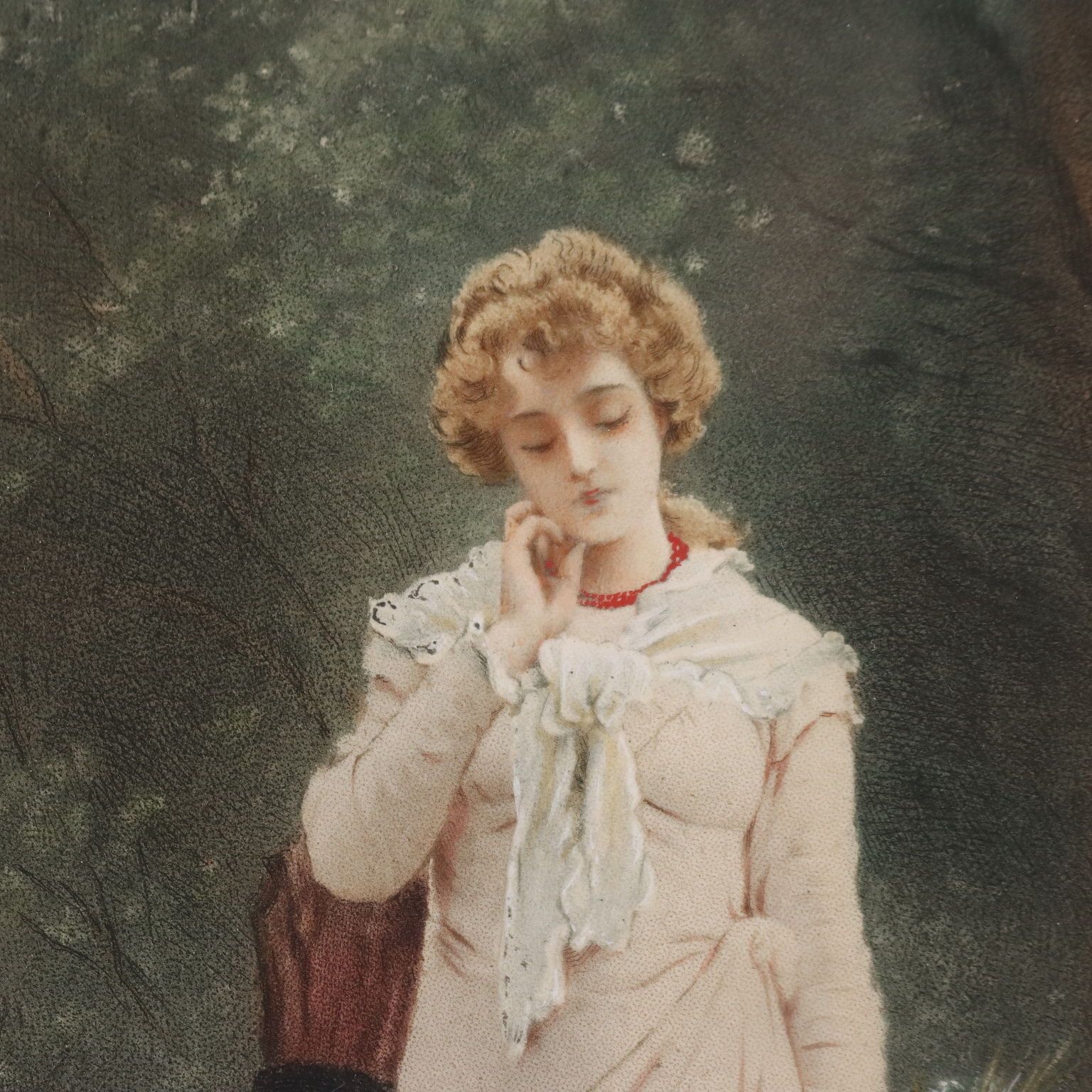 Lithographies en couleur d'époque signées Marcus Stone, XIXe siècle photo vintage