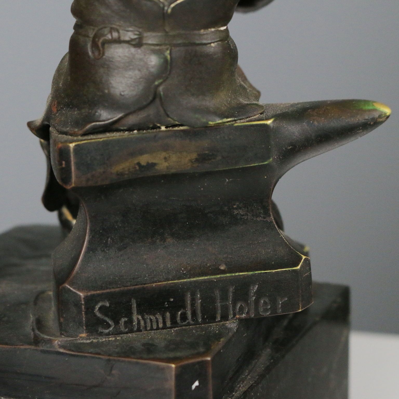 Sculpture d'époque transformée en lampe Otto Schmidt-Hofer, '900 photo vinterior