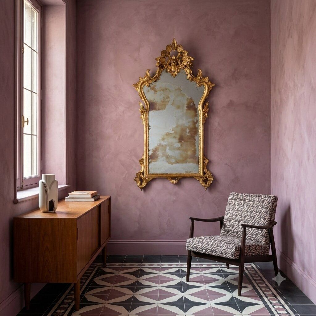 Miroir de style baroque en bois, Italie, XXe siècle photo furniture