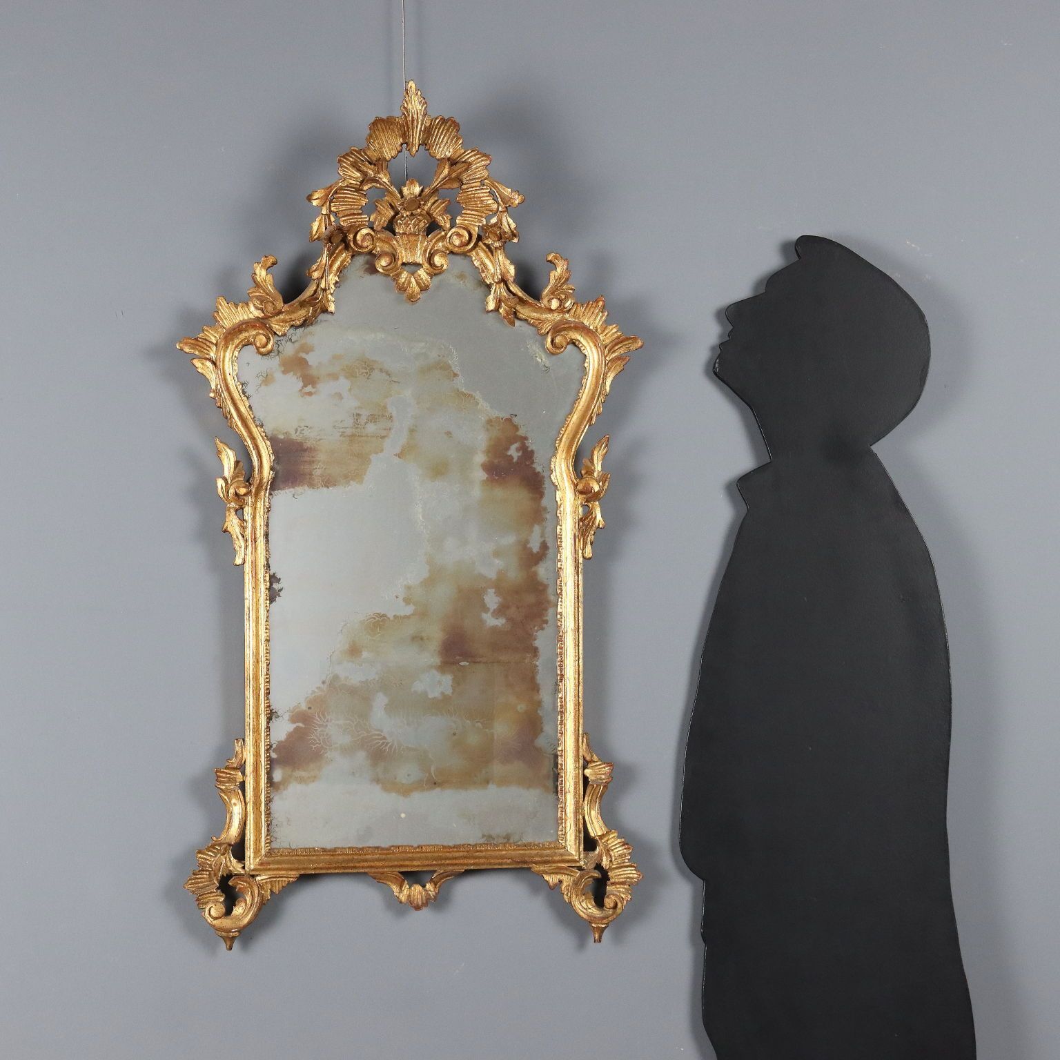 Miroir de style baroque en bois, Italie, XXe siècle photo for sale