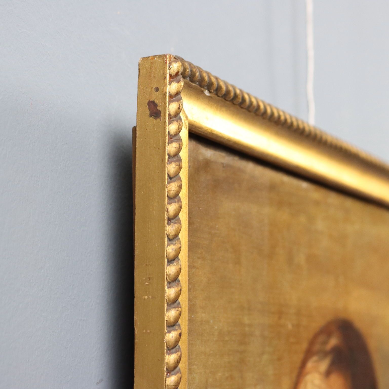 photo furniture Antiek schilderij gesigneerd Filippo Marsigli olieverf op papier ca. 1840