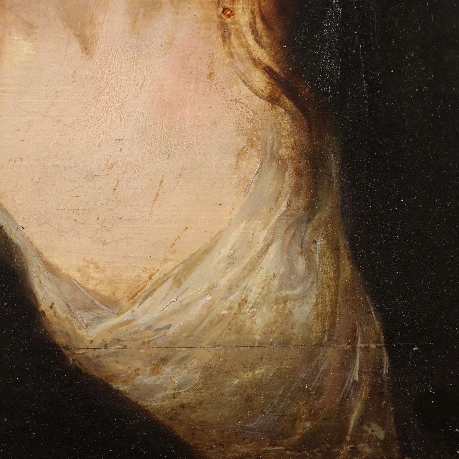 Painting By Follower Of Van Dyck   Late 1700s   Female Face photo buy