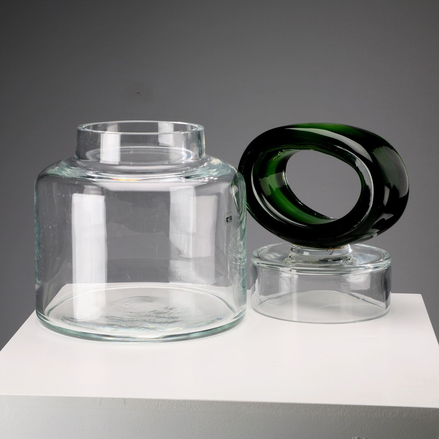 Vintage Vase With Lid F.Lli Toso Murano Glass Italy 1960s 1970s photo Home Decor