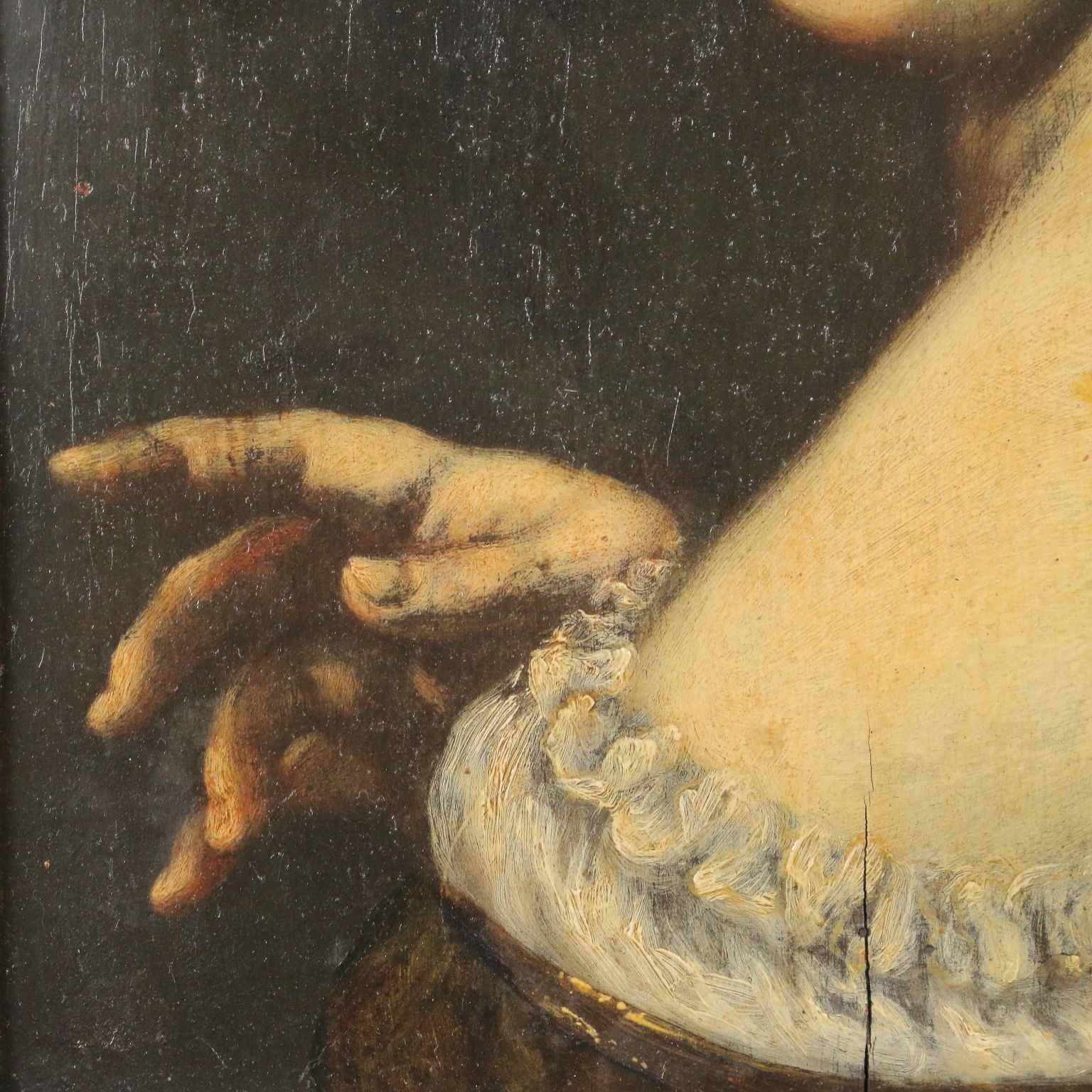 Antique Painting Woman Portrait Oil On Hardboard Italy XIX Century photo Art