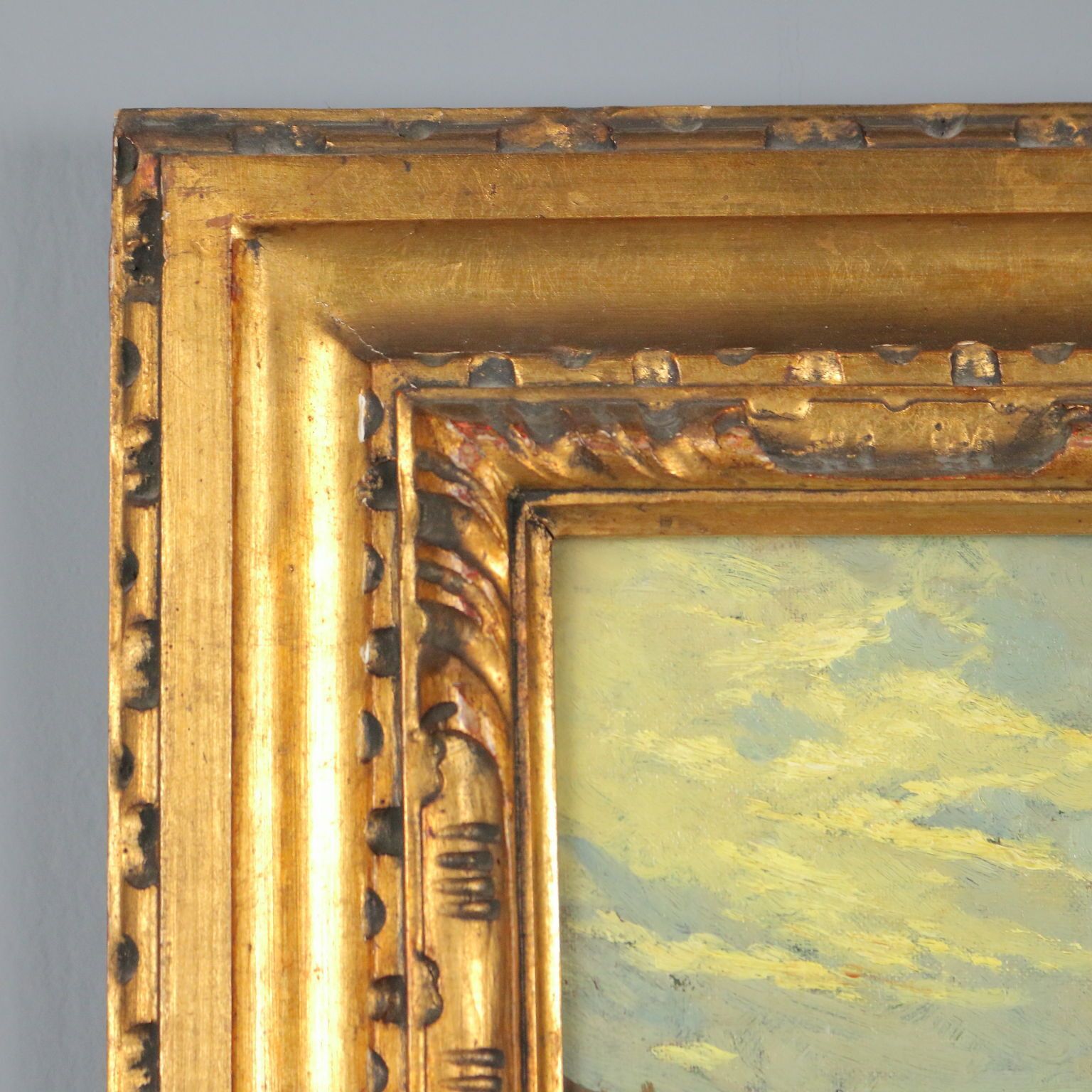 photo for sale Tableau d'époque signé Riccardo Viriglio, huile sur carton, XXe siècle