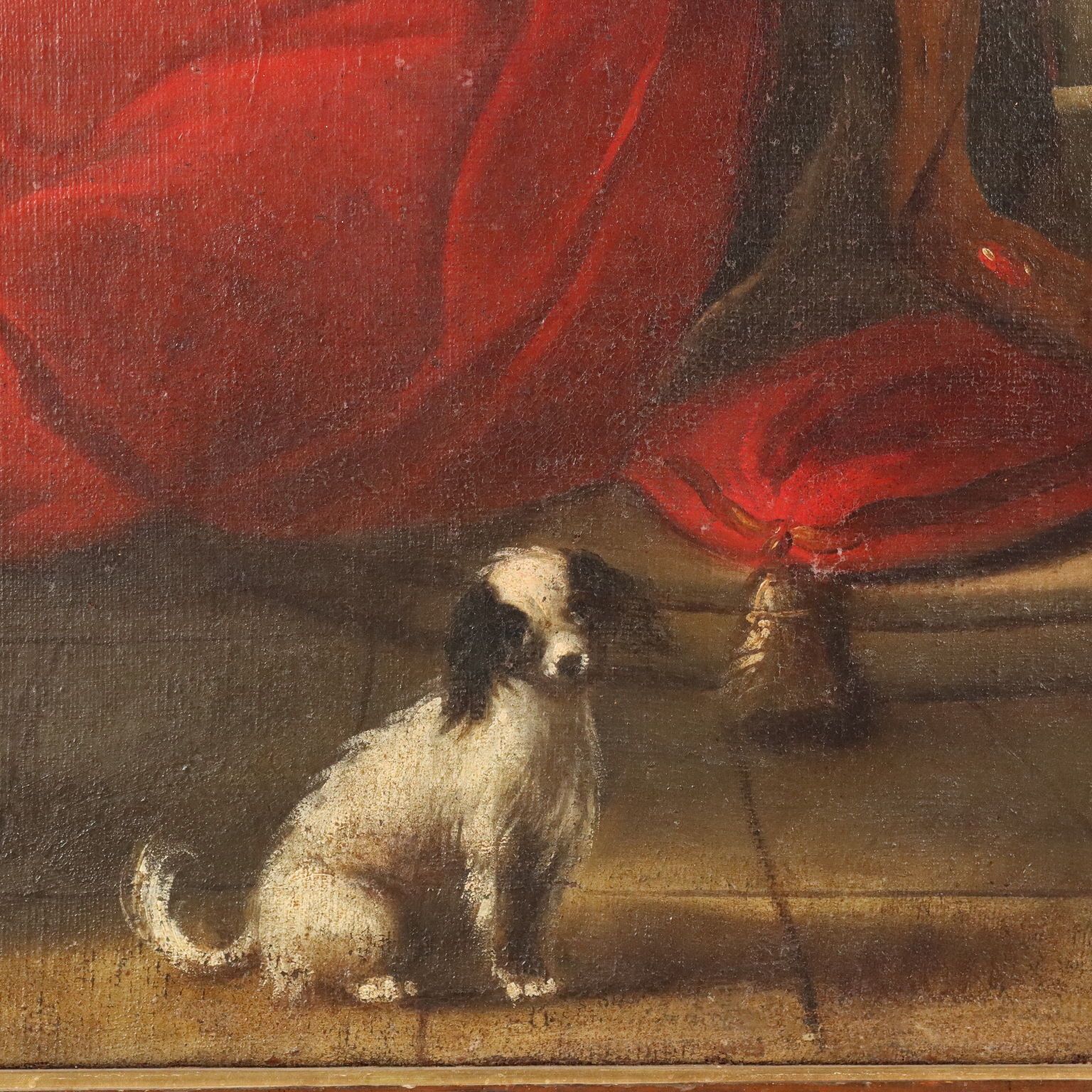 Kunst Antiek schilderij, Koning Salomo, olieverf op doek, Italië, 17e eeuw photo