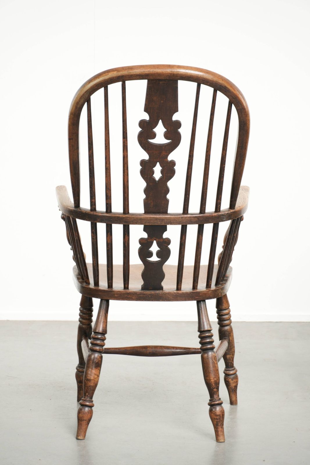 Antique English Spindle Chair, Windsor Chair/Side Chair From The Early 19th Century With Beautiful Deep Colors. photo Furniture