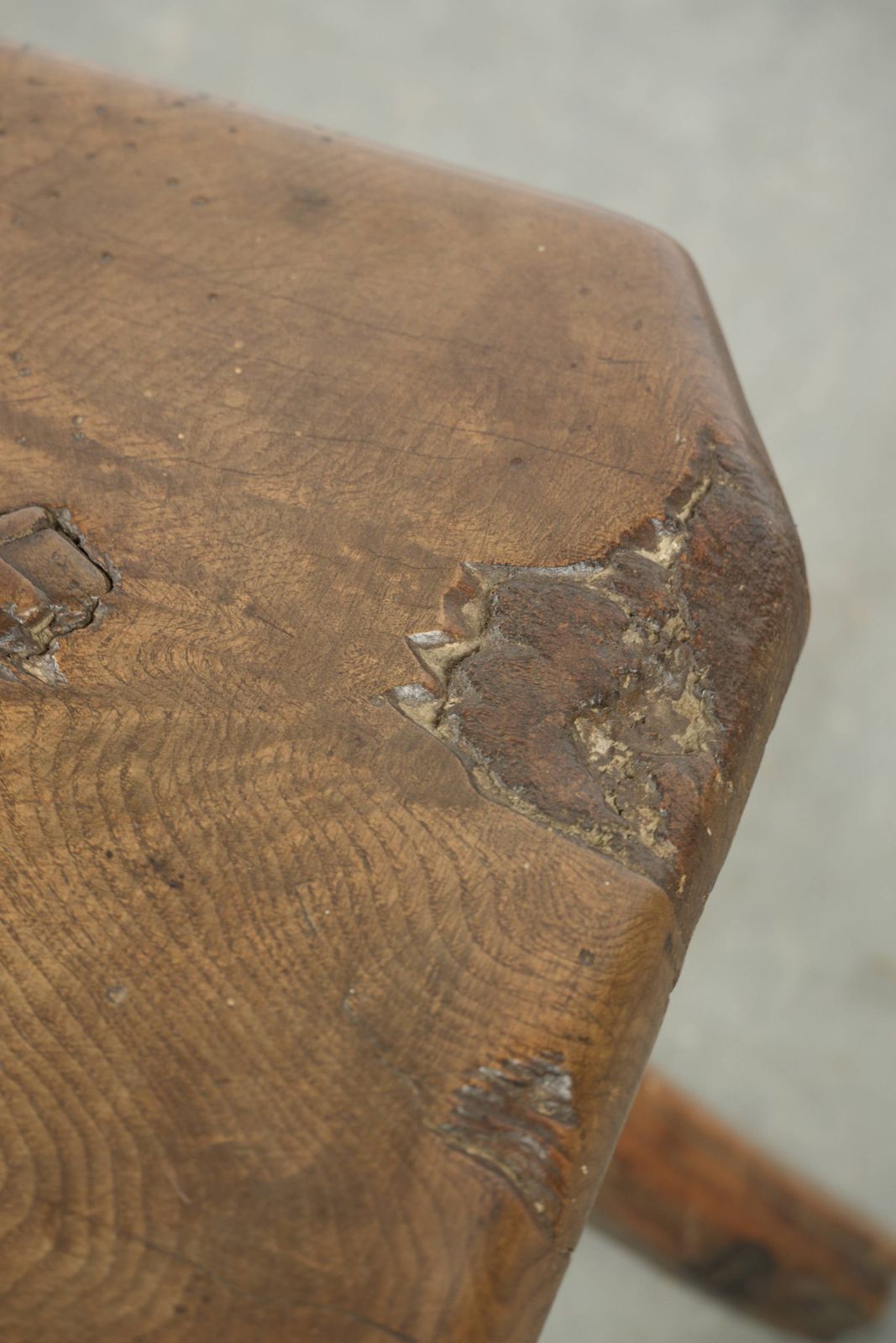 Unique And Original Antique English Farmhouse Stool/Side/Coffee Table From The 17th Century photo buy