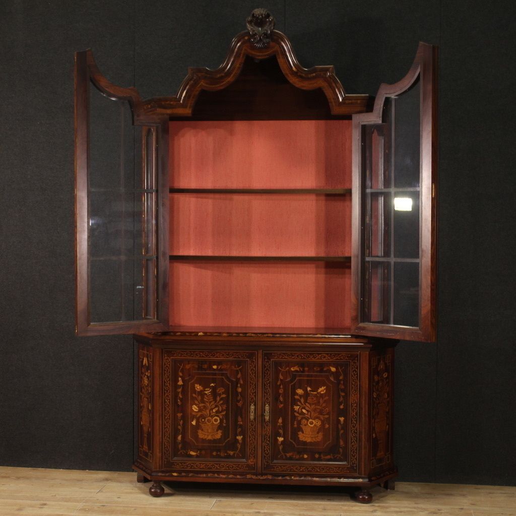 Elegant 20th Century Inlaid Display Cabinet photo 4400.0