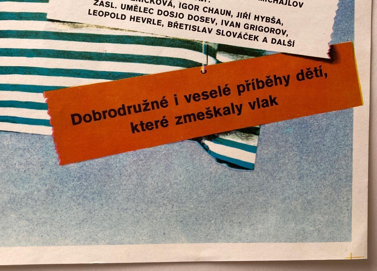 photo furniture Affiche de cinéma originale, Three From The Seaside, Dobroslav Foll, 1978, design tchèque vintage