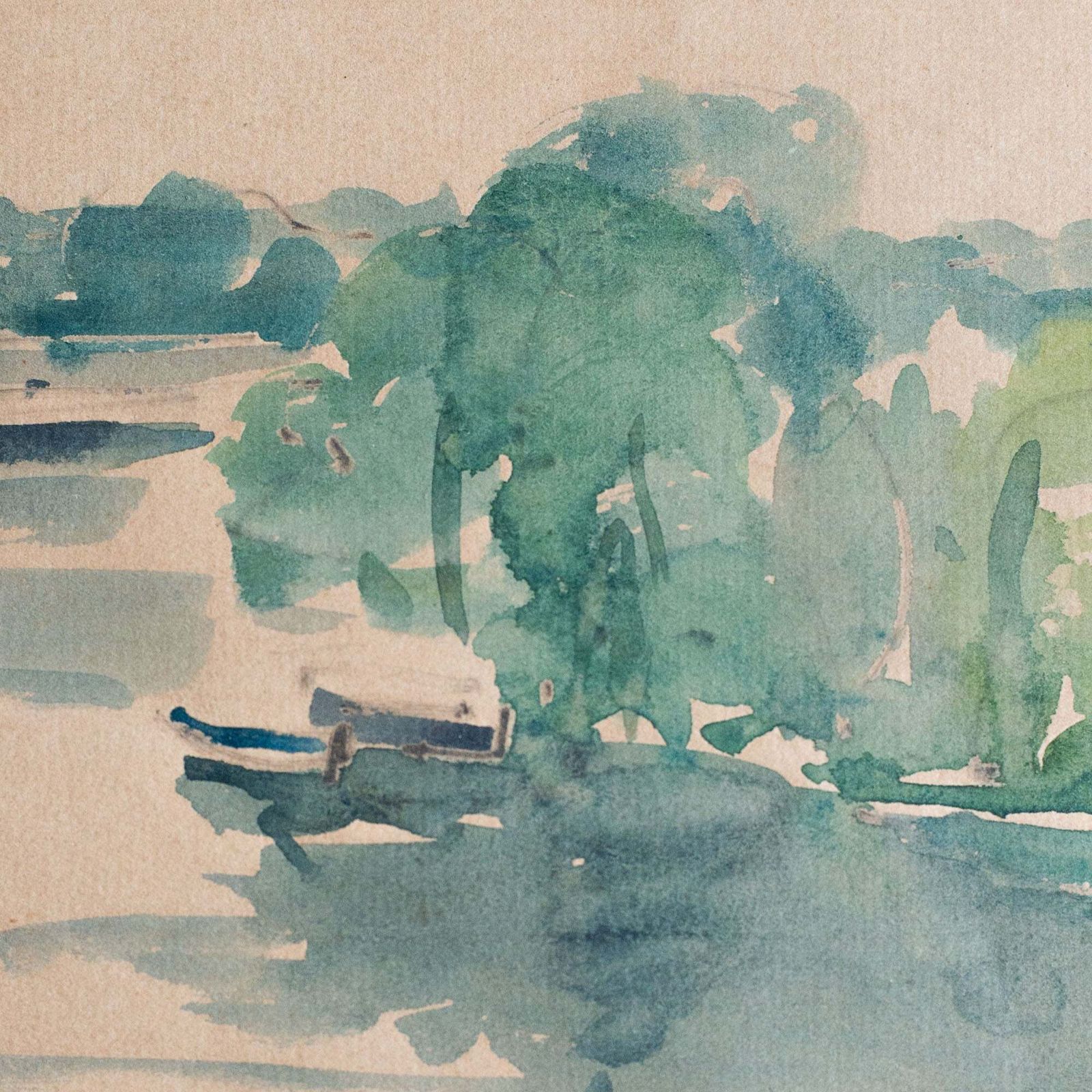 Putney Bridge, Londense aquarel photo for sale