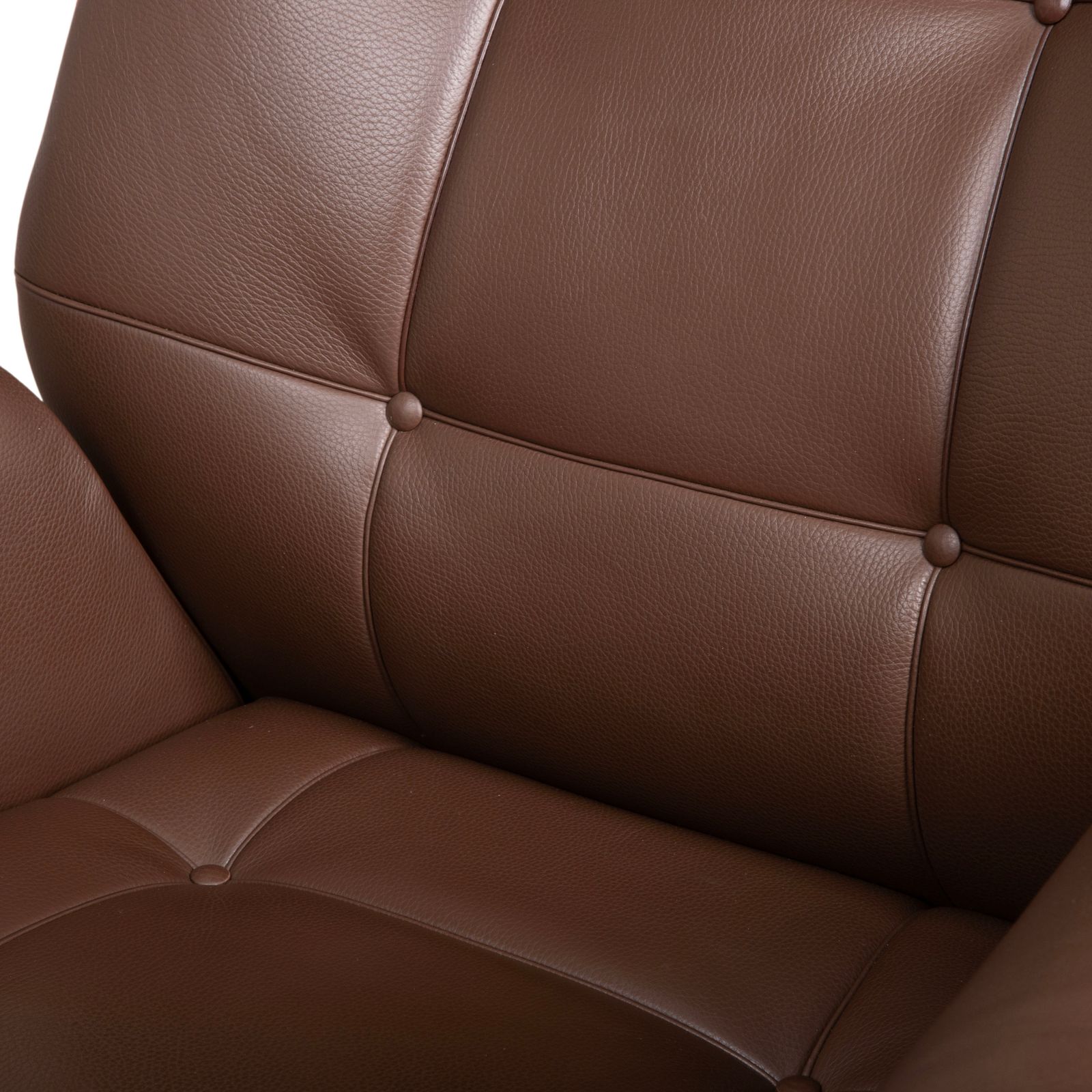 Ensemble fauteuil De Sede DS-258 en cuir et métal, marron et chrome photo 4359.0