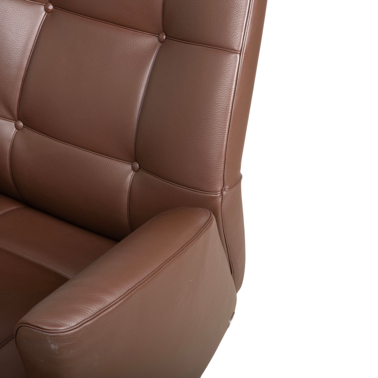 Ensemble fauteuil De Sede DS-258 en cuir et métal, marron et chrome photo vinterior